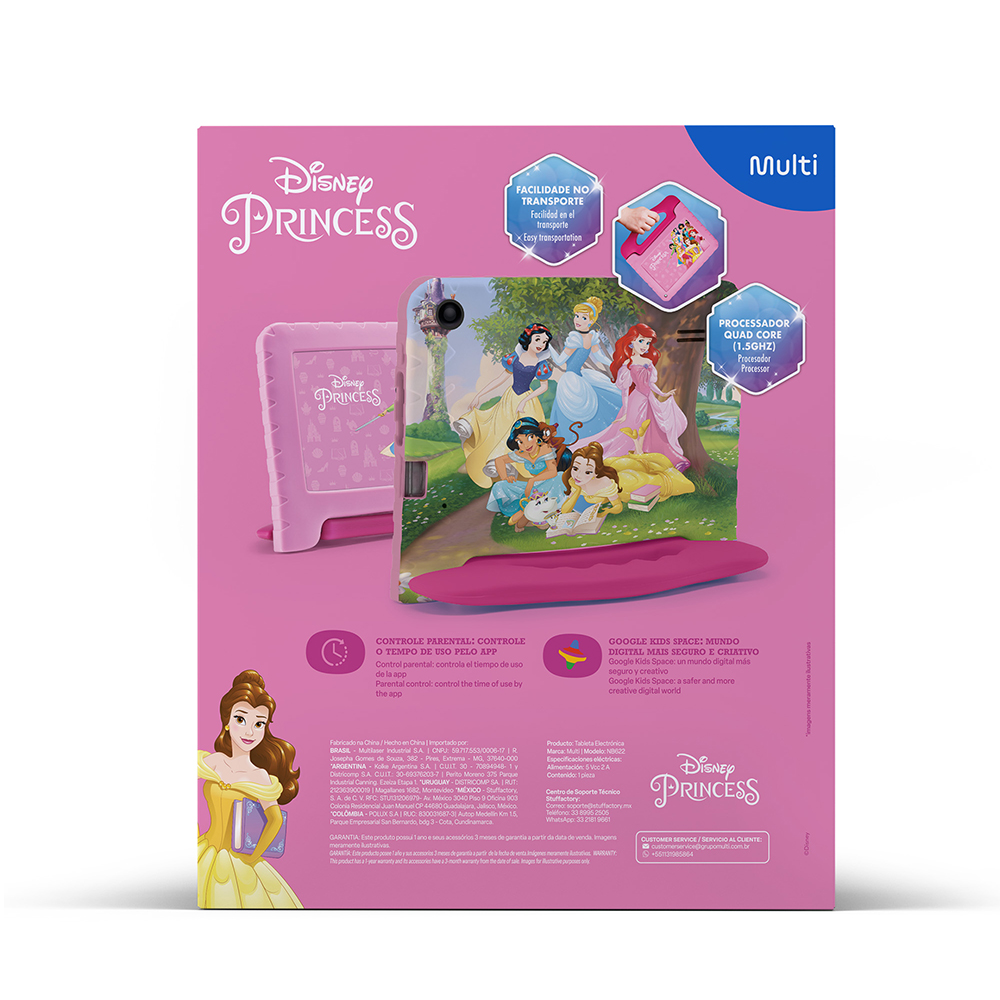 Foto 6 | Tablet Para Niños 9'' Princesas Multi  64gb Quad Core 4gb Ram