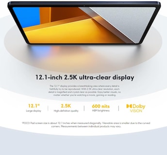 Foto 2 | Tablet Xiaomi Poco Pad 12.1'' 256gb 8gb Blue