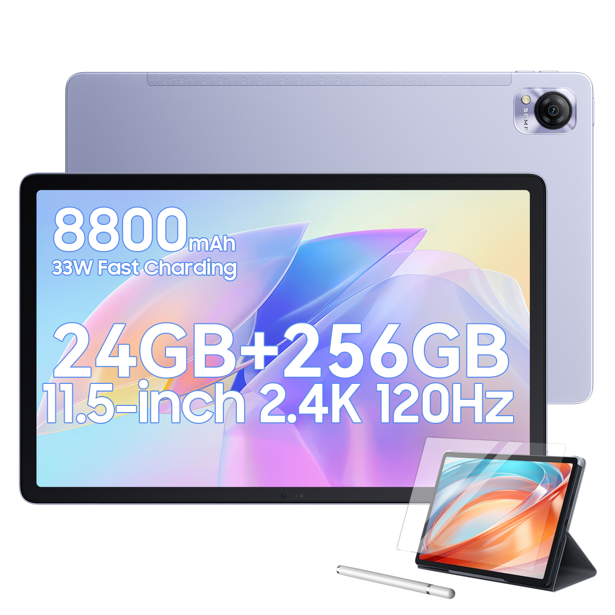 Foto 2 pulgar | Tableta Blackview Mega 1 4g de 11,5" 24 Gb+256 Gb Android 13 - Venta Internacional