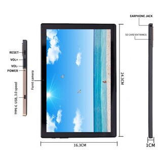 Foto 3 | Tablet Pc Con Pantalla Hd De 10.1 Pulgadas Android 8.1 5g Wifi De 4 Gb - Venta Internacional.