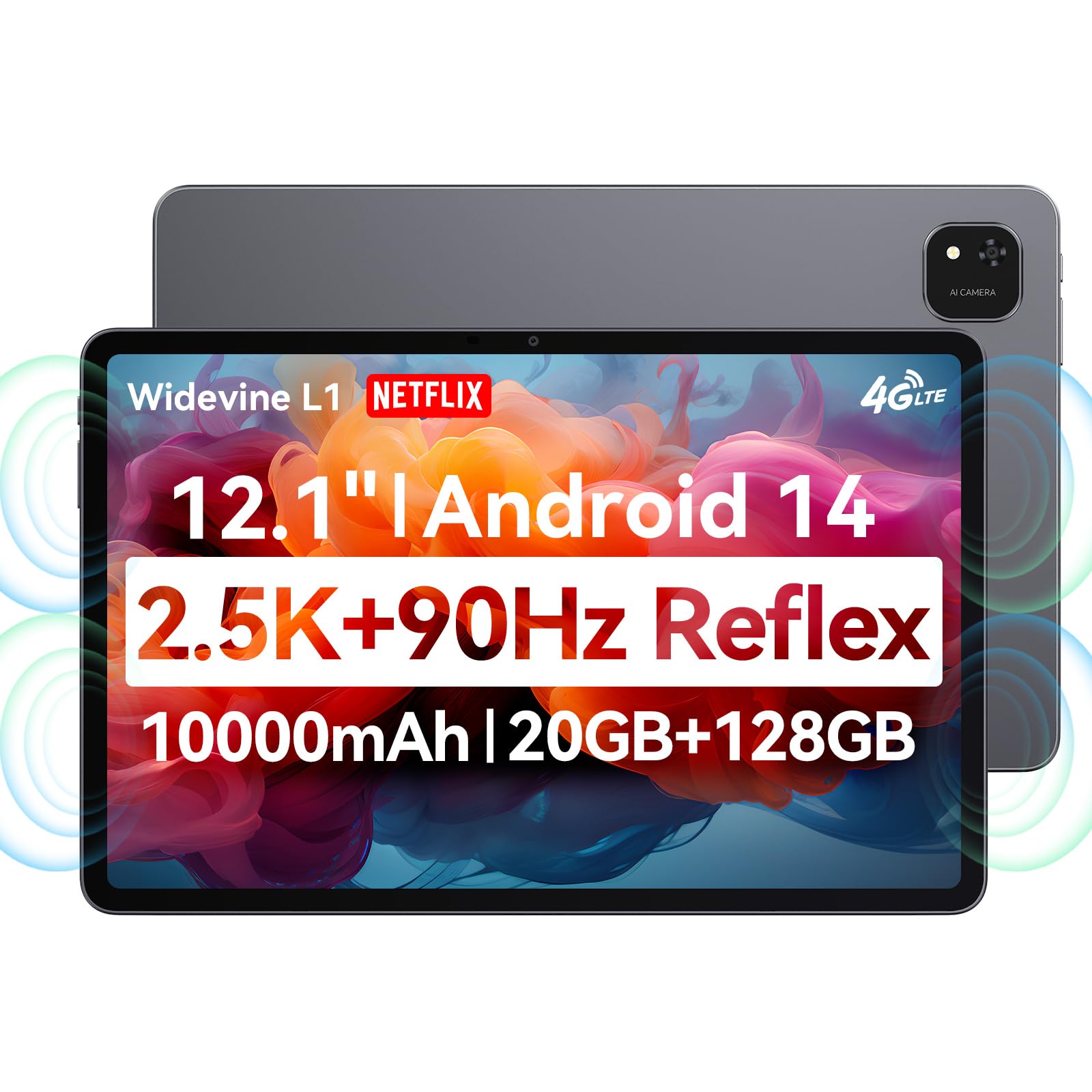 Tableta Alldocube Iplay60 Pad Pro De 12,1 Pulgadas, 20 Gb+128 Gb+1 Tb, Android 14 - Venta Internacional.