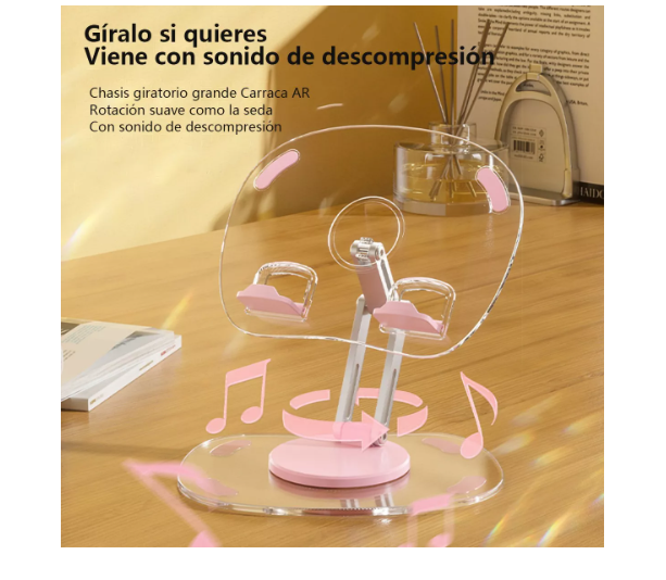 Foto 5 pulgar | Soporte Wünd  360 Ajustable Plegable Para Tableta/télefono Rosa