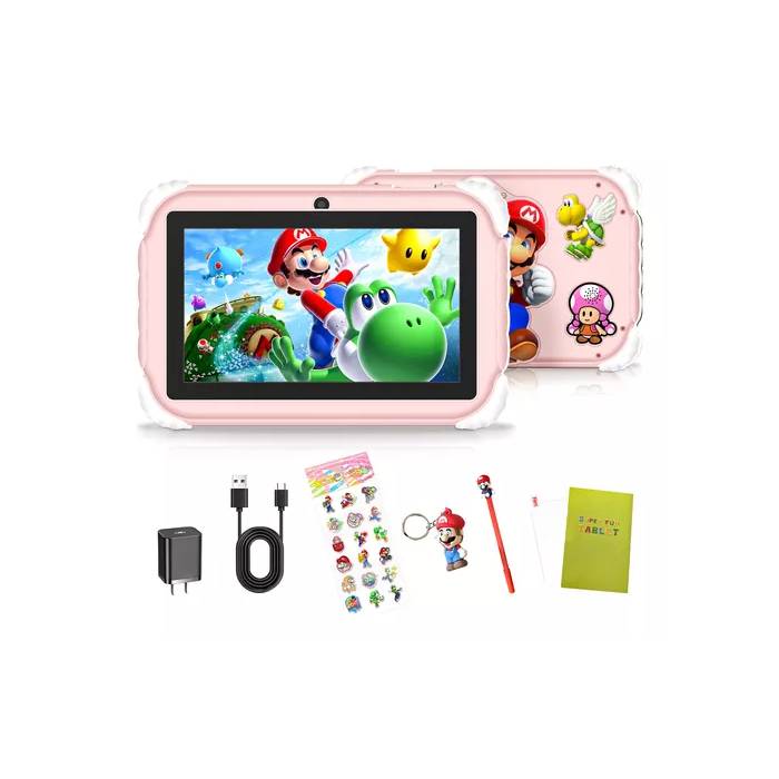 Foto 3 pulgar | Tableta Kids One Super Fun Mario Bross E17 4/64gb Rosa