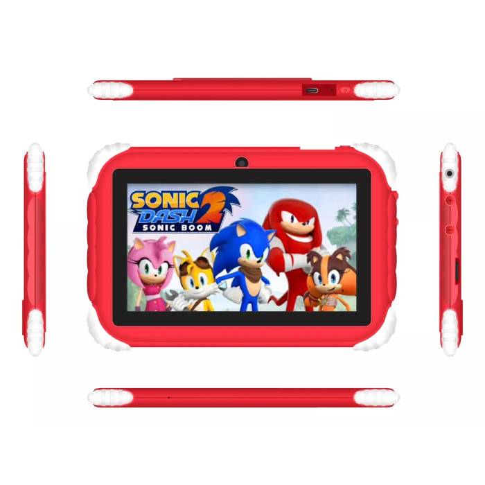 Foto 3 pulgar | Tablet Kids One E20 Sonic Rojo 7" 4/64GB