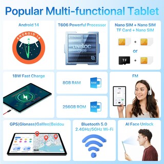 Foto 7 | Tablet Umidigi G9 Tab 11 Pulgadas 8 Gb+256 Gb+1 Tb Android 14 Verde - Venta Internacional.