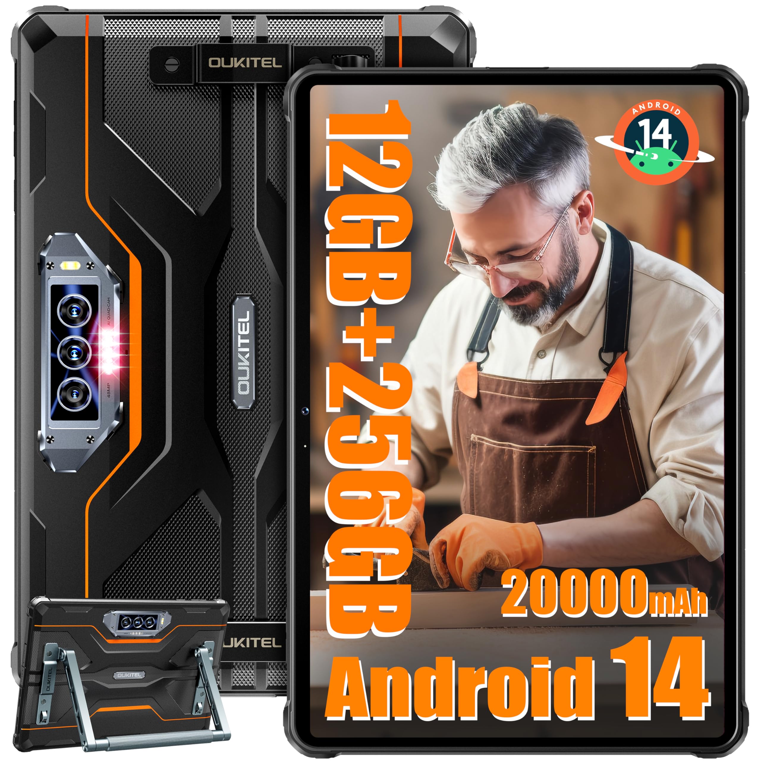 Tableta Robusta Oukitel Rt8 Android 14 De 11 Pulgadas, 12 Gb De Ram Y 256 Gb De Rom - Venta Internacional.