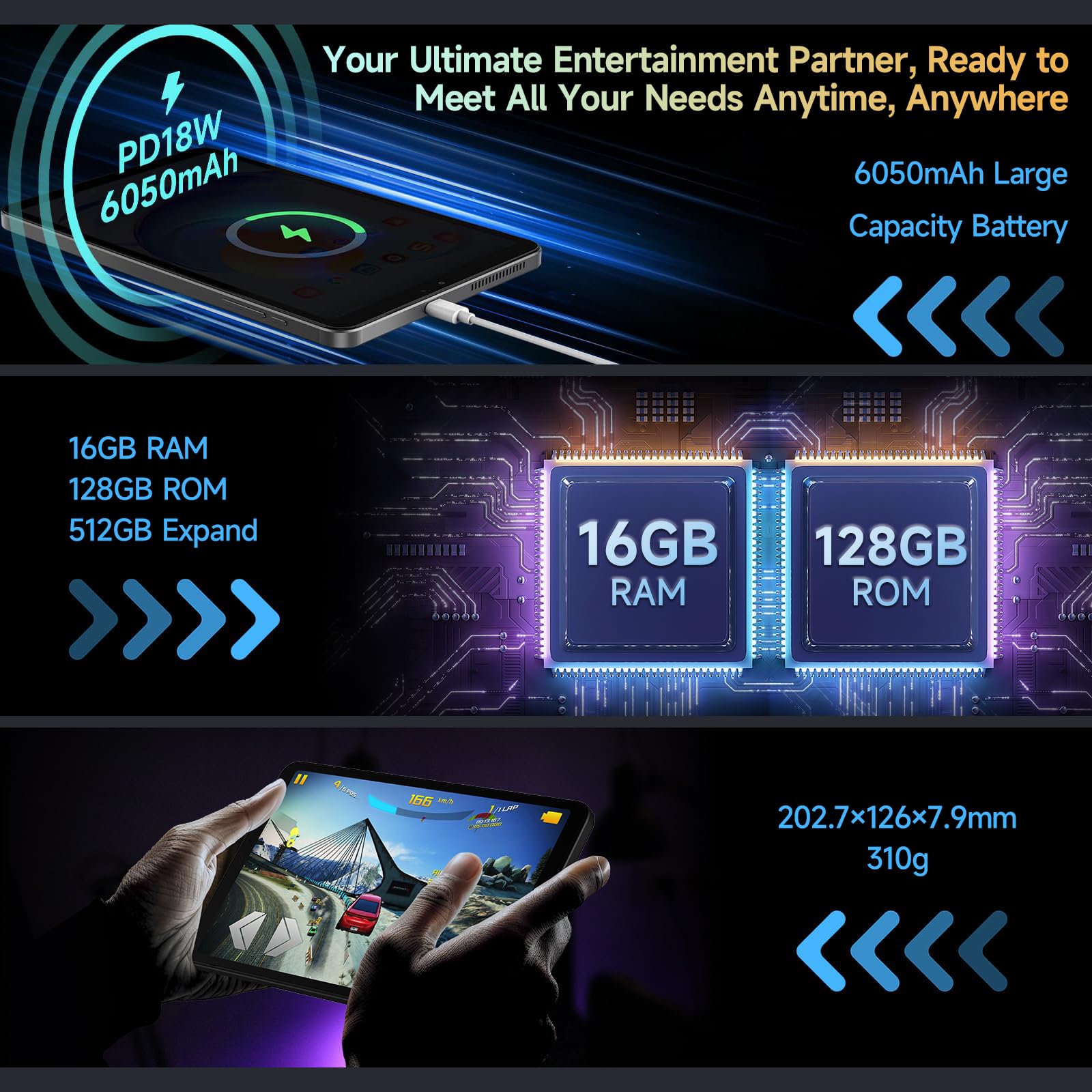 Foto 6 pulgar | Tablet Alldocube Iplay 60 Mini Pro De 8,4'', 16 Gb De Ram, 128 Gb De Rom - Venta Internacional.