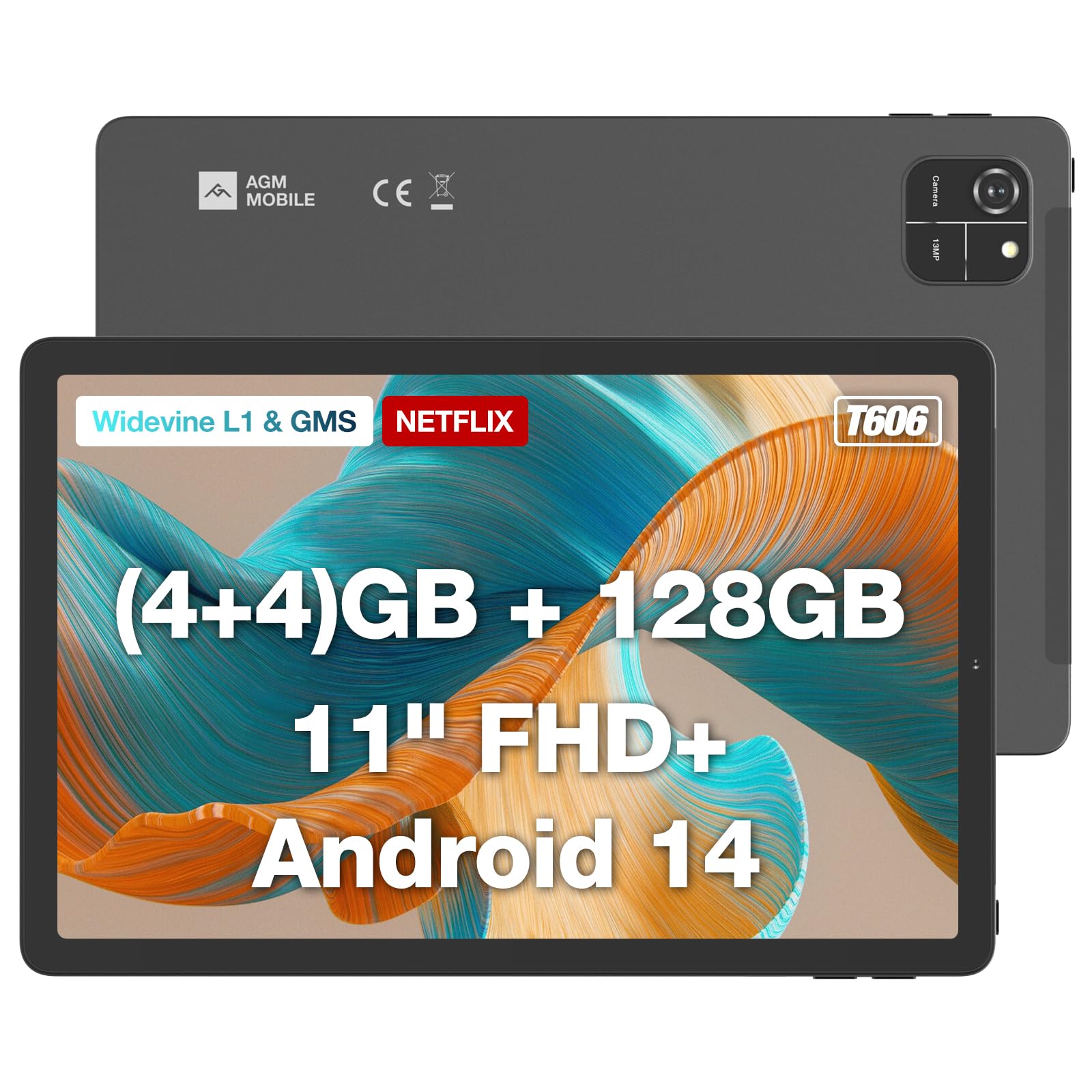 Foto 1 | Tablet Agm Pad T1 11 Pulgadas Android 14 8 Gb Ram 128 Gb Rom+1 Tb Tf - Venta Internacional.