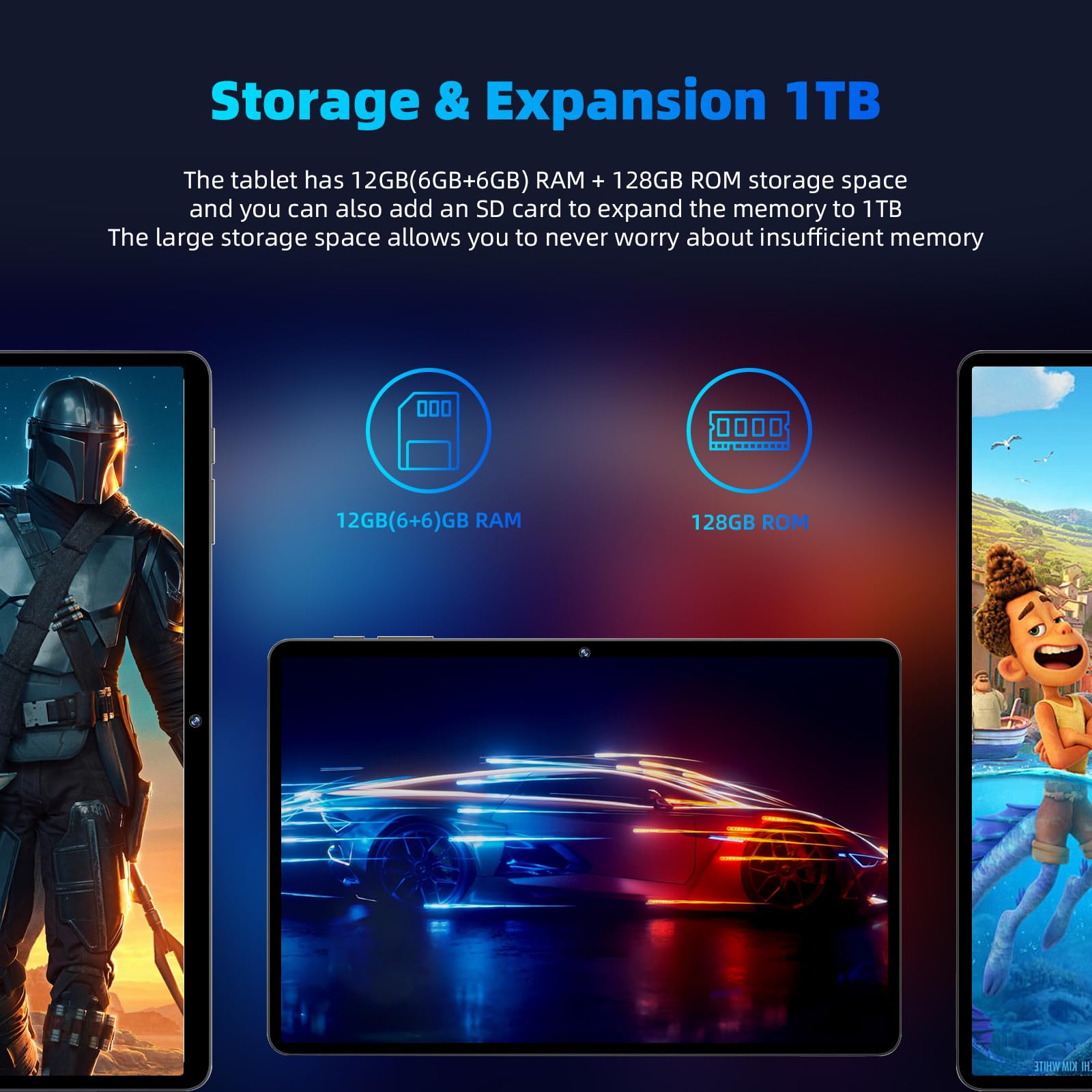 Foto 5 pulgar | Tablet Colorroom 2024 Con Android 14 Actualizado De 11 Pulgadas, 12 Gb+128 Gb - Venta Internacional.