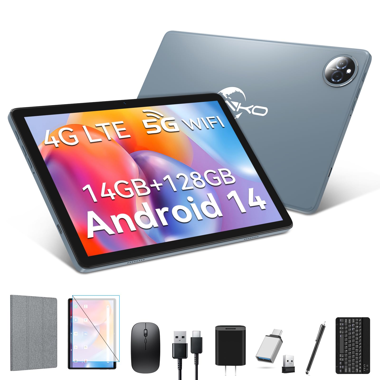 Tableta Zonko 2025 Android 14 10 Pulgadas 128 Gb+14 Gb 2 Tb 4g 5g - Venta Internacional.