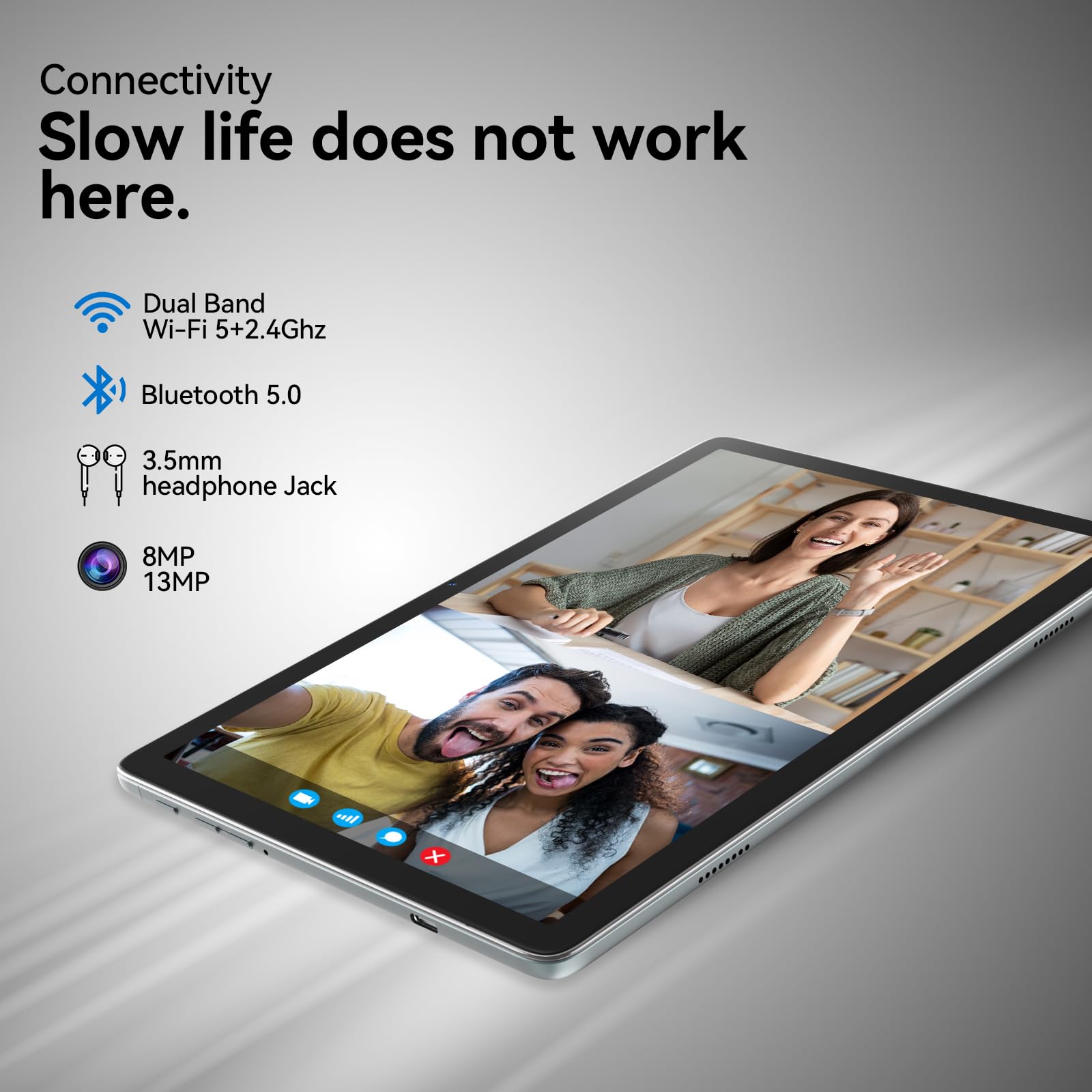 Foto 5 | Tablet Tooton 2024, 10.1'', 2 En 1, Android, 128 Gb Y Teclado - Venta Internacional.