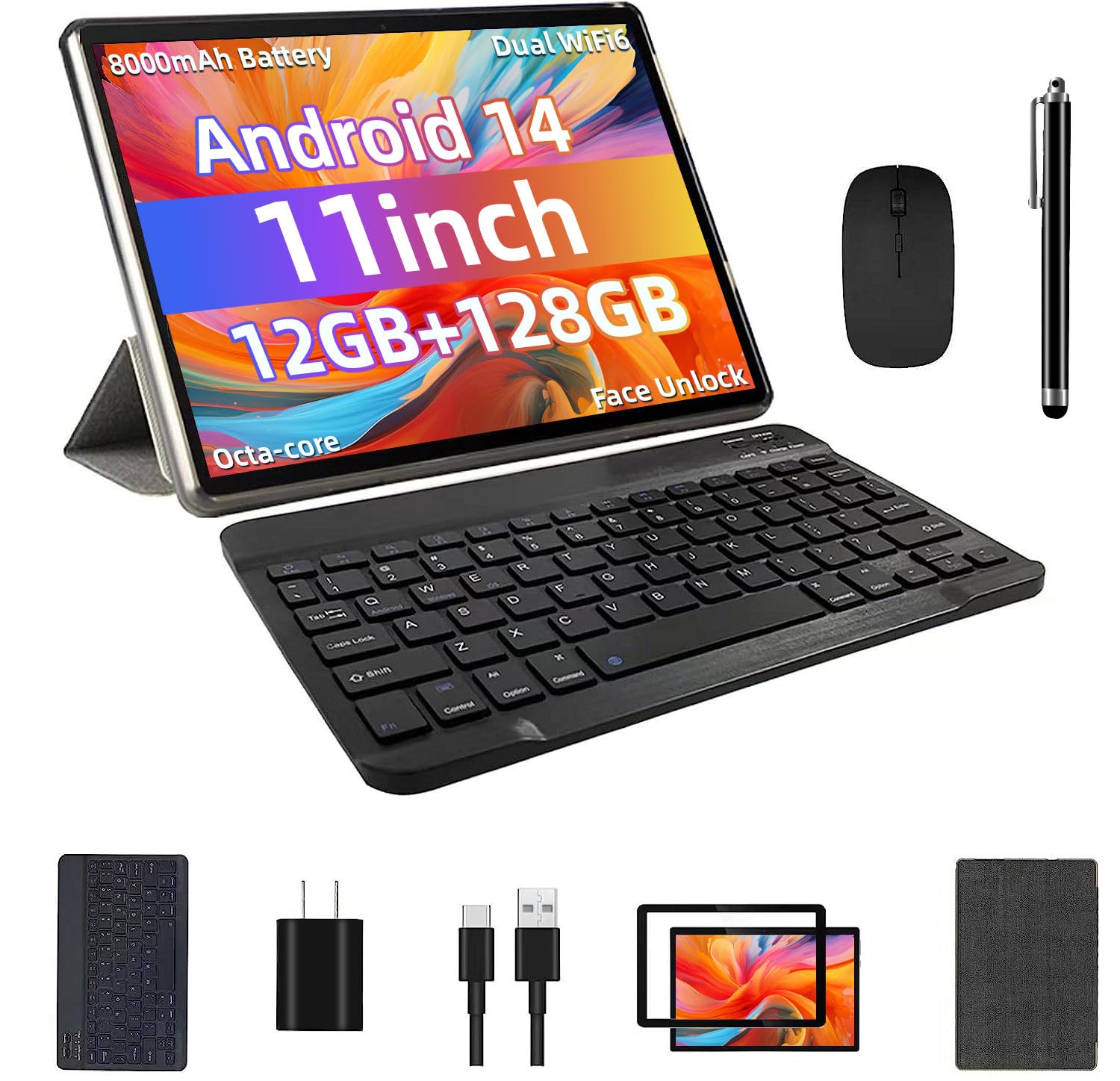 Tablet Colorroom Android 14 12 Gb Ram 128 Gb Rom 11 Pulgadas - Venta Internacional.