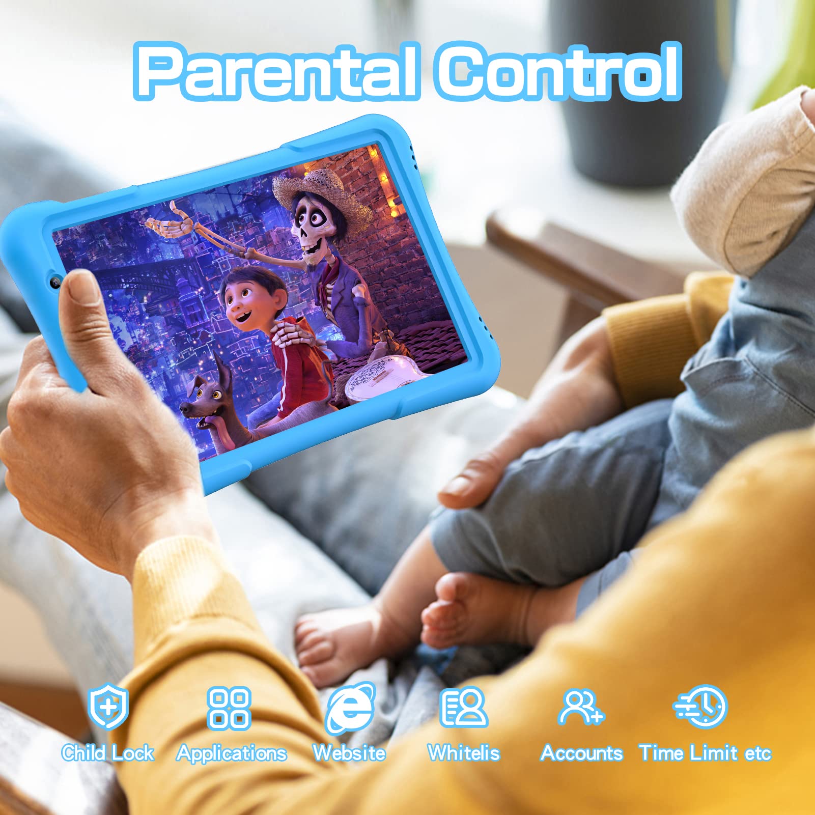 Foto 6 pulgar | Tableta Infantil Pritom Tab 10 Android 12 32 Gb, 10 Pulgadas, Azul - Venta Internacional.