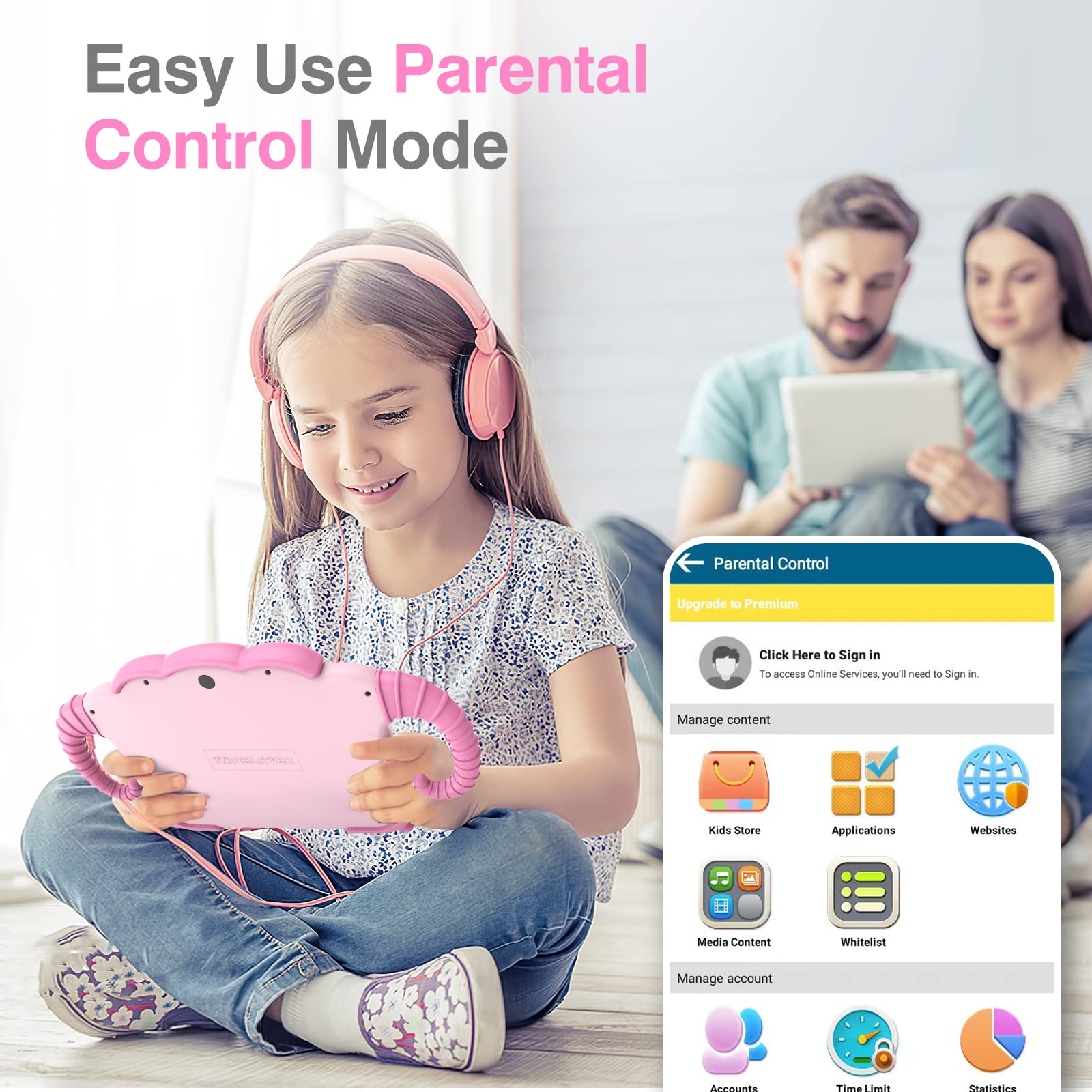 Foto 6 pulgar | Tableta Topelotek Android 7 Pulgadas 32 GB para Niños con Control Parental - Venta Internacional