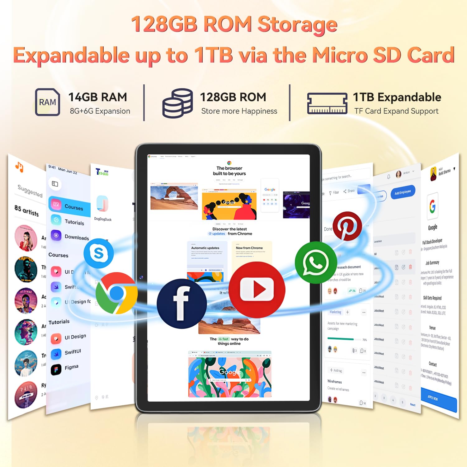 Foto 4 pulgar | Tablet Feonal de 10" 128 Gb 14 Gb Ram-Venta Internacional