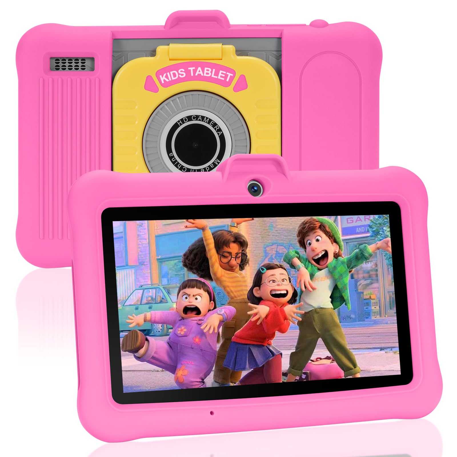 Tablet Sumab Kids De 7 Pulgadas Con Android 13.0, 8 Gb De Ram Y 64 Gb De Rom, Color Rosa - Venta Internacional.