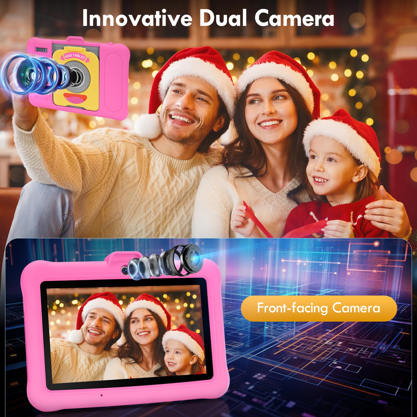 Foto 7 pulgar | Tablet Sumab Kids De 7 Pulgadas Con Android 13.0, 8 Gb De Ram Y 64 Gb De Rom, Color Rosa - Venta Internacional.
