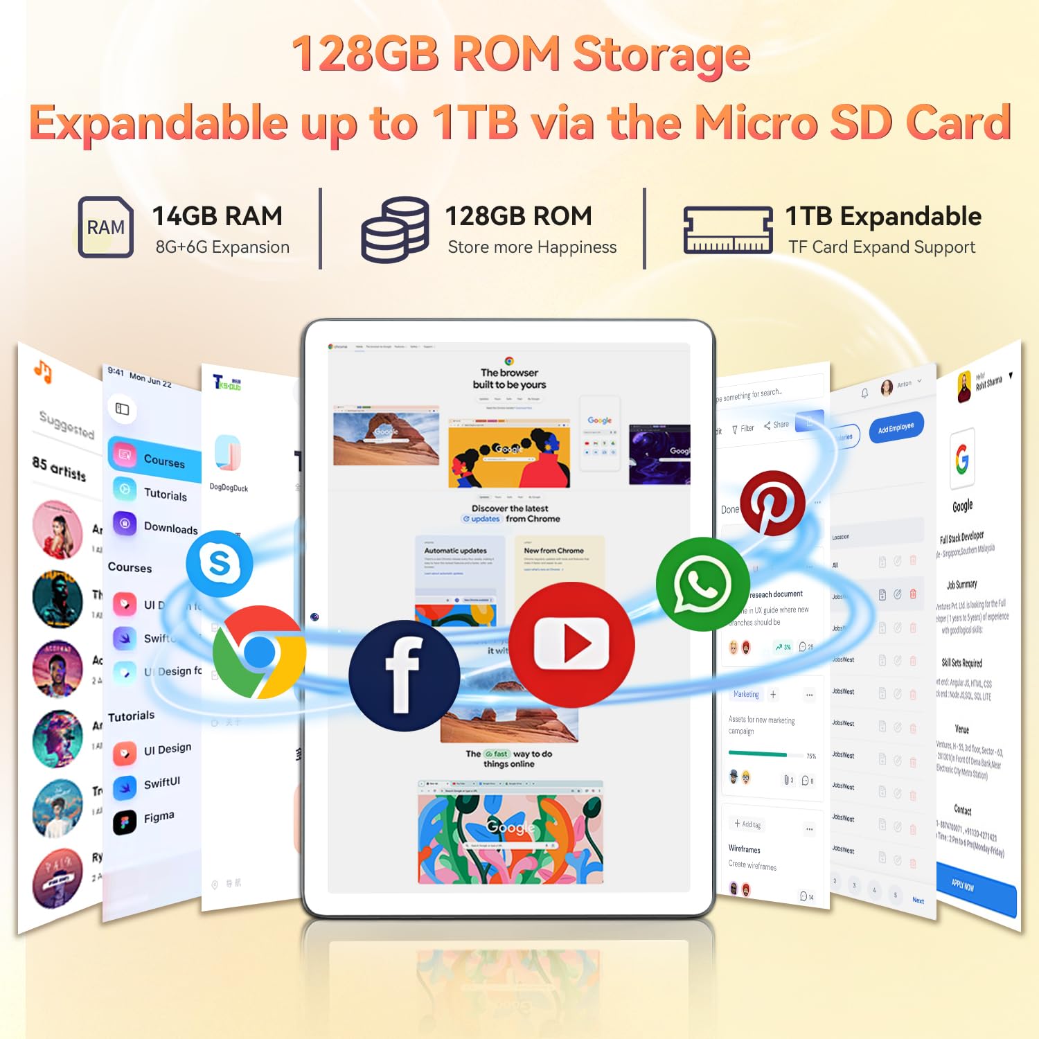 Foto 2 | Tablet Feonal de 10" 128 Gb 14 Gb Ram-Venta Internacional