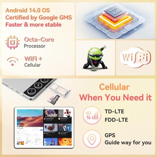 Foto 6 | Tablet Feonal de 10" 128 Gb 14 Gb Ram-Venta Internacional