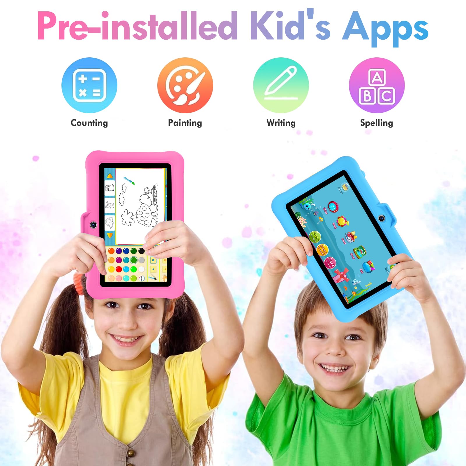 Foto 4 pulgar | Tablet Sumab Kids De 7 Pulgadas Con Android 13, 8 Gb De Ram Y 64 Gb De Rom, Color Rosa - Venta Internacional.