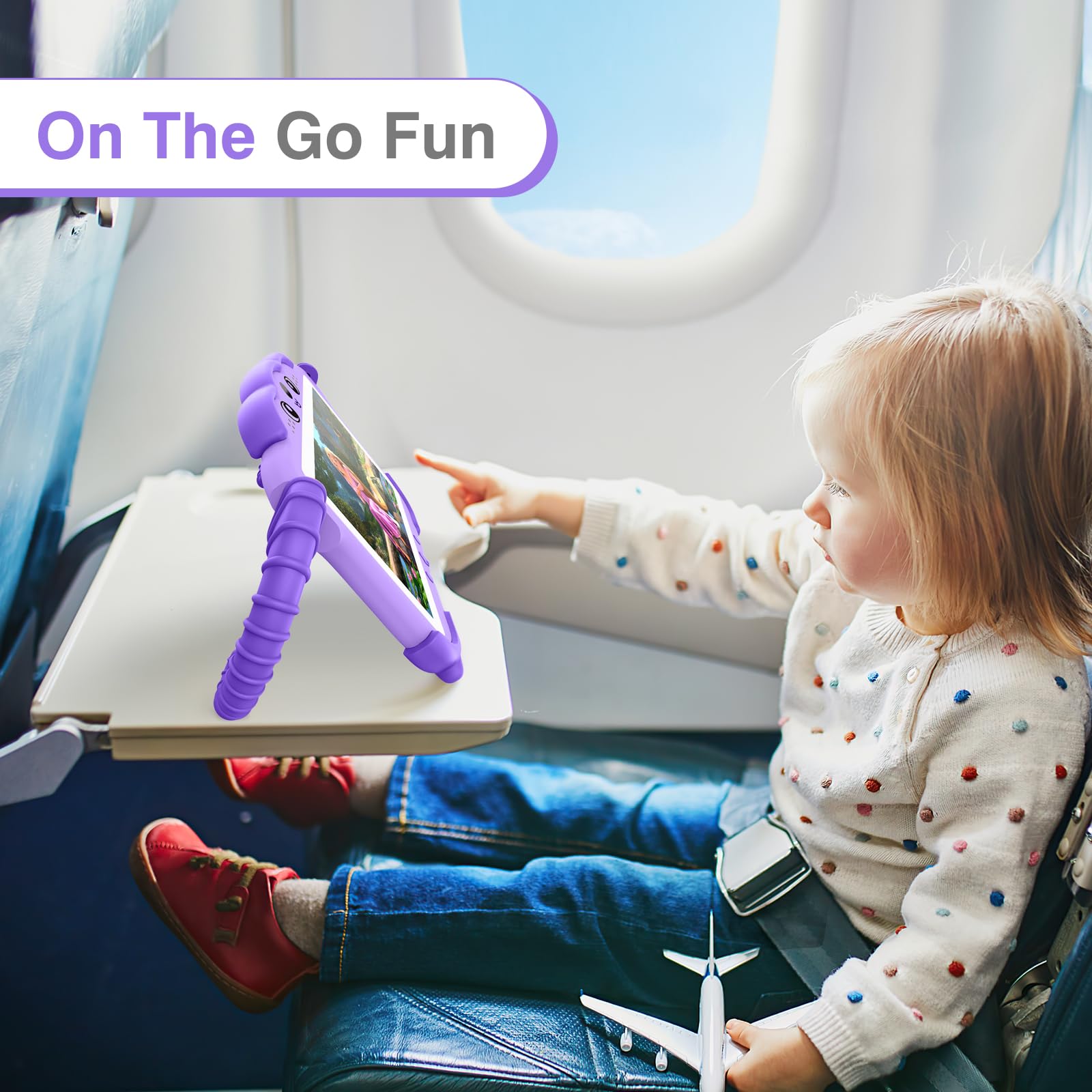 Foto 7 pulgar | Tablet Ujoyfeel de 7" 32 Gb Morada Infantil-Venta Internacional