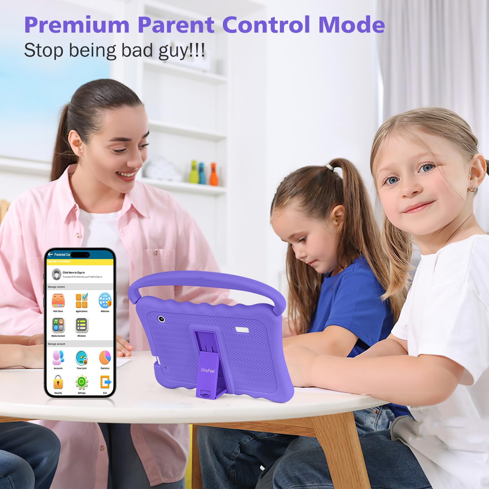 Foto 4 pulgar | Tablet Ujoyfeel de 7" 32 Gb Morada Infantil-Venta Internacional