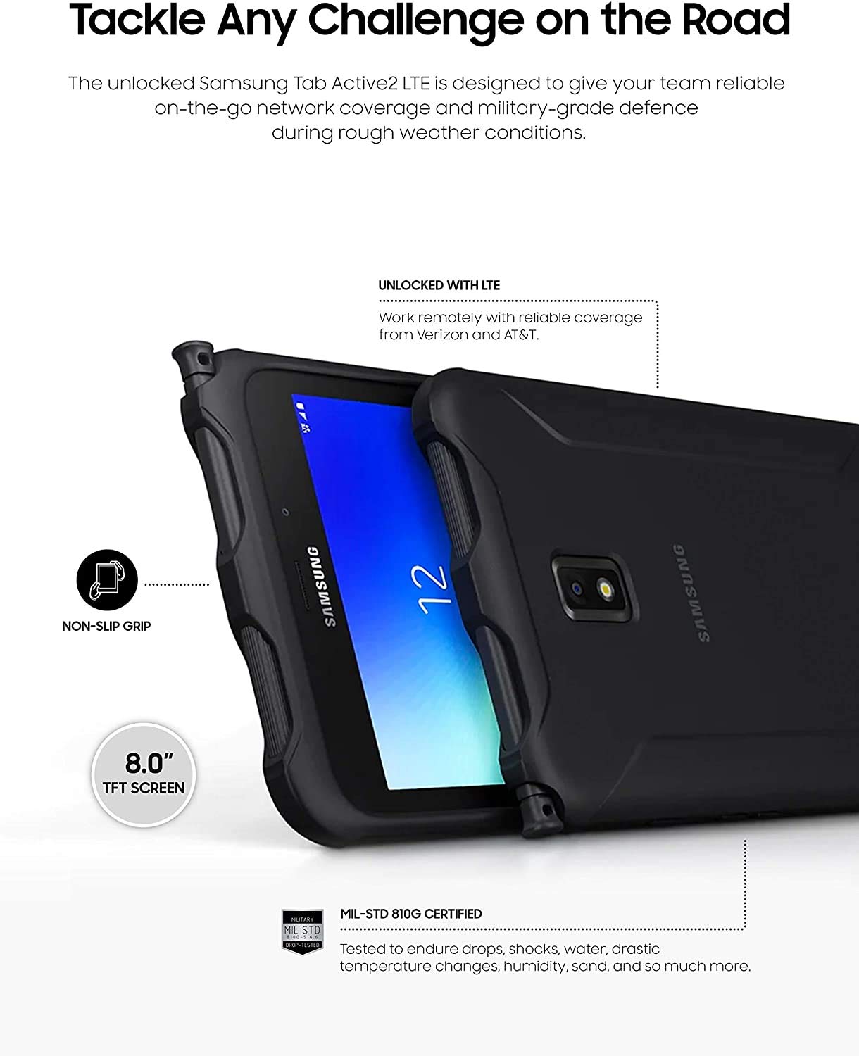 Foto 4 pulgar | Tablet Samsung Galaxy Tab Active2 8'' 16gb Lte Resistente Al Agua - Venta Internacional.