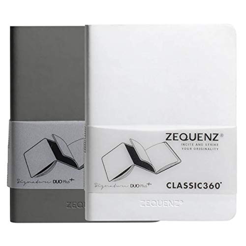 Foto 2 pulgar | Libreta Zequenz Duo Plus+ A5, Cuadrada/en Blanco, Gris/blanco - Venta Internacional.