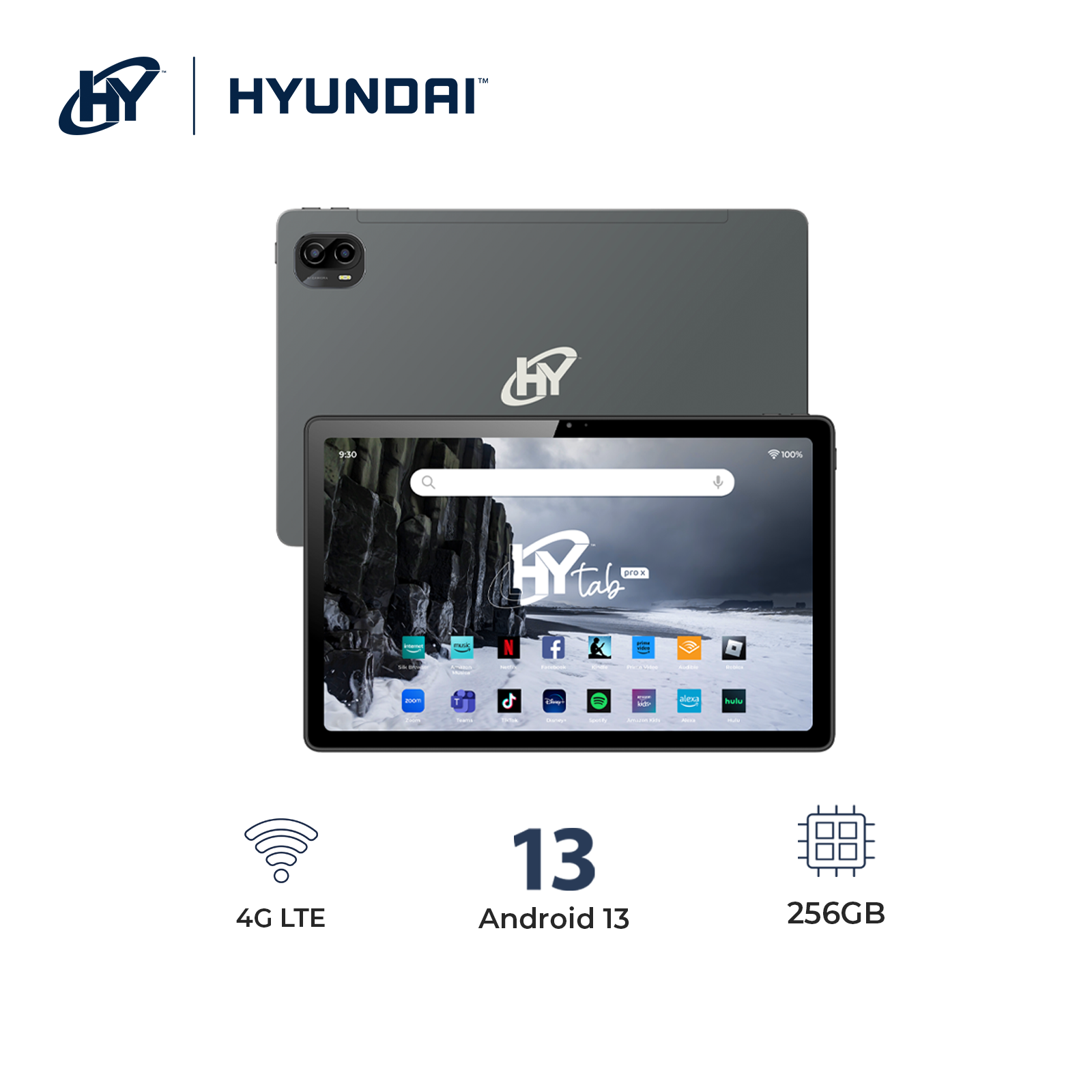 Foto 4 pulgar | Tableta Hyundai Hytab Pro X 10.3'', Fhd, Octa-core, 8gb Ram, 256gb Ssd, Android 13, 4g, Gris
