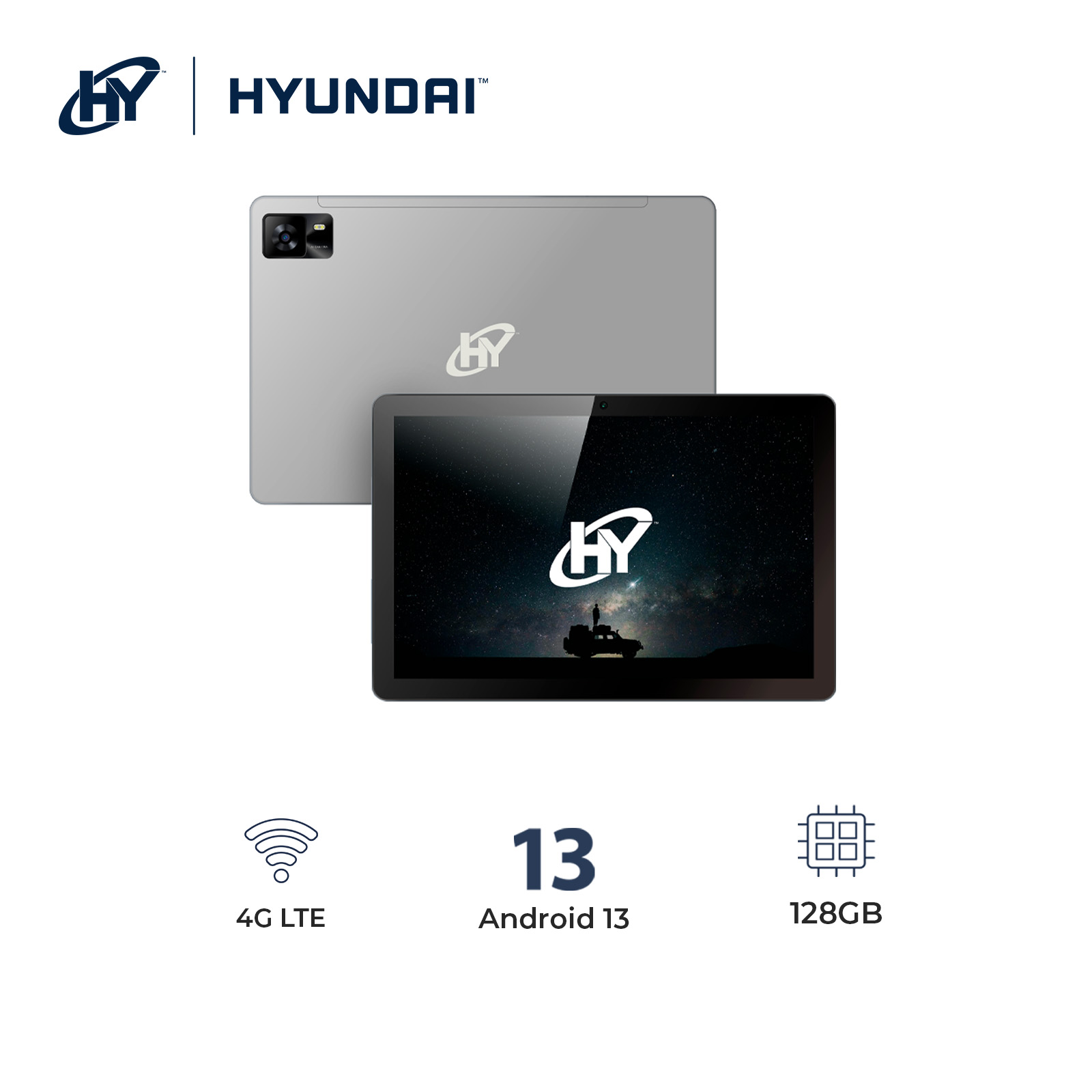 Foto 4 pulgar | Tableta Hyundai Hytab Pro 10.1'', Octa-core T616, Fhd 8gb Ram, 256gb, 8mp/13mp, Android 13