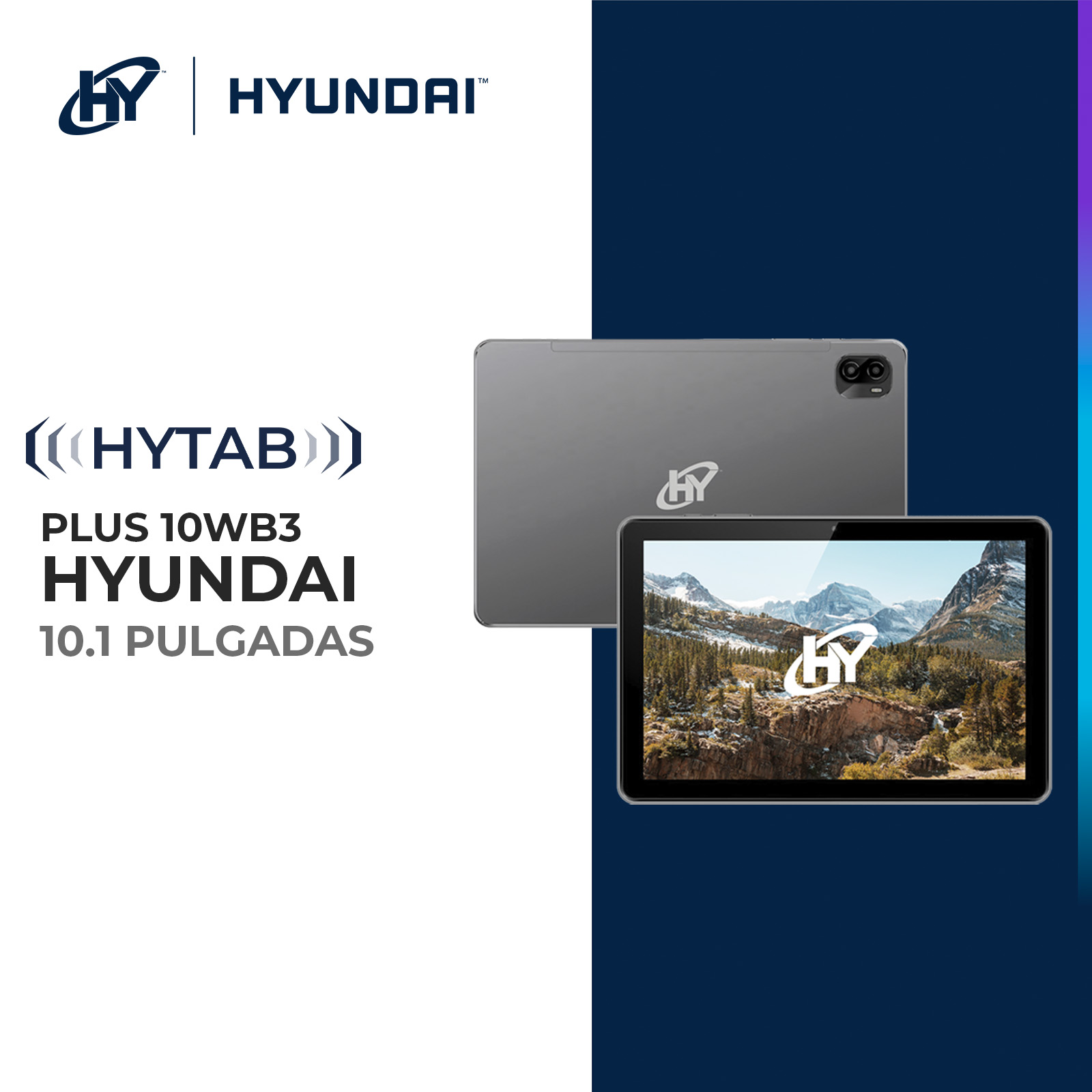 Foto 3 pulgar | Tableta Hyundai Hytab Plus 10.1'', Octa-core, Hd Ips, 4gb/128gb, 8mp/13mp, Android 13, Wifi Ax, 6000mah, Gris
