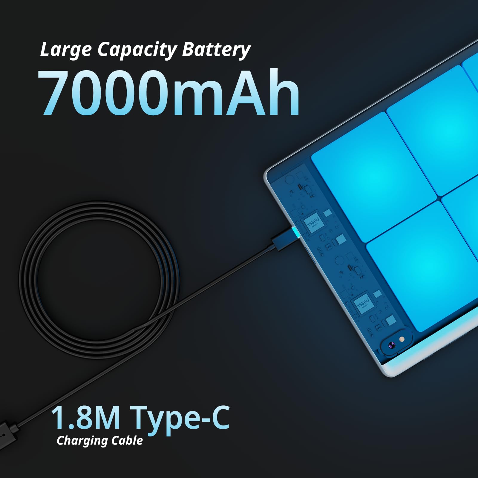 Foto 6 pulgar | Tableta Plimpton P60pro 10.1 Android 14 12 Gb+128 Gb 7000 Mah - Venta Internacional.