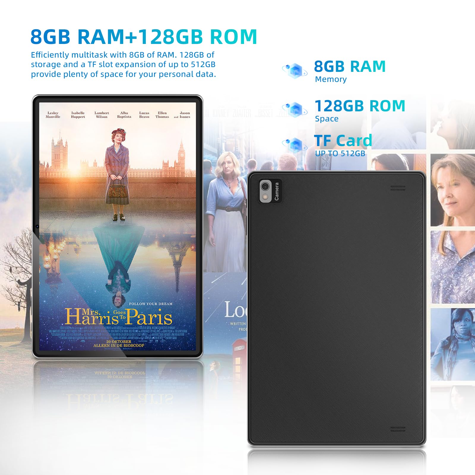 Foto 3 | Tablet Sgin Android 10.1'' Octa-core 8 Gb Ram 128 Gb Rom Negro - Venta Internacional.