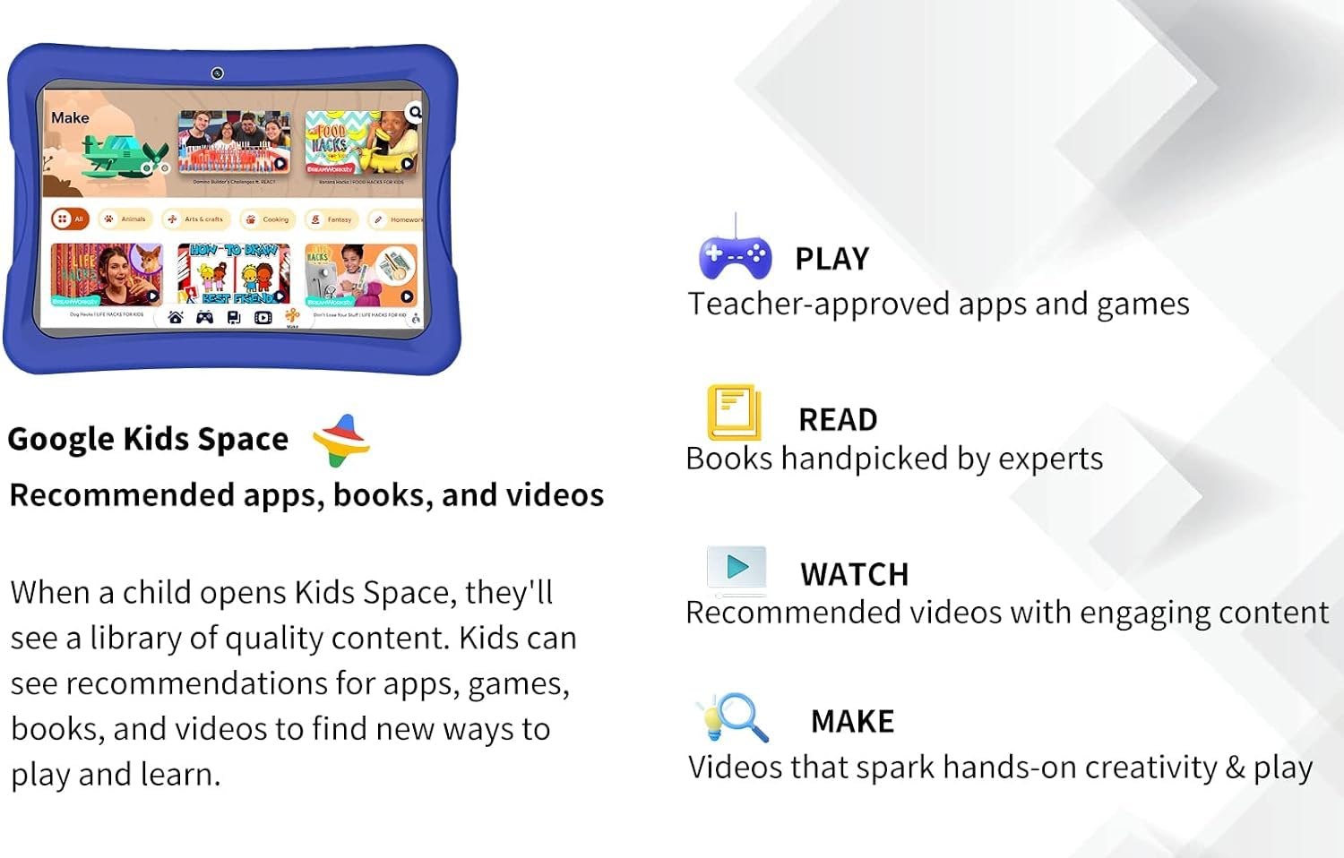 Foto 5 | Tableta Infantil Nobklen Android 13 De 10 Pulgadas, 4 Gb De Ram, 64 Gb, Wifi 6 - Venta Internacional.