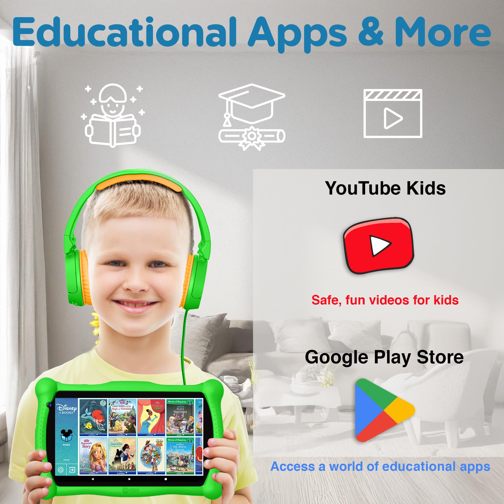 Foto 4 pulgar | Tablet Contixo Disney Kids Learning De 7 Pulgadas, Wifi Y Bluetooth - Venta Internacional.