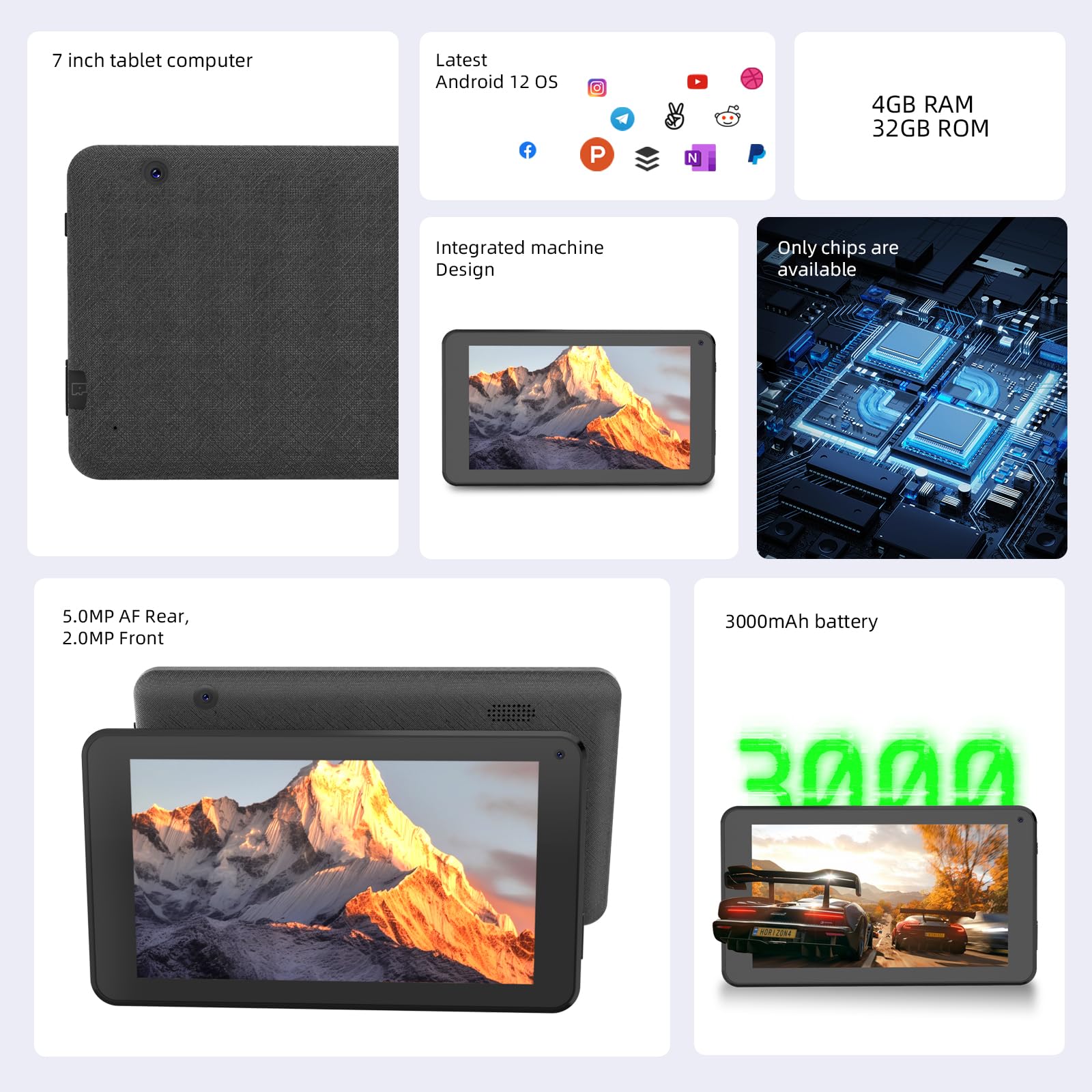 Foto 4 pulgar | Tablet Zzb Q1 Android 12.0 7 Pulgadas, 4 Gb De Ram, 32 Gb De Almacenamiento - Venta Internacional.