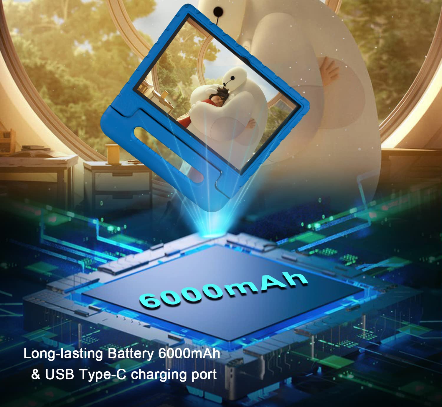 Foto 3 | Tableta Para Niños Nobklen Android 13 De 10 Pulgadas, 4 Gb De Ram, 64 Gb De Rom - Venta Internacional.