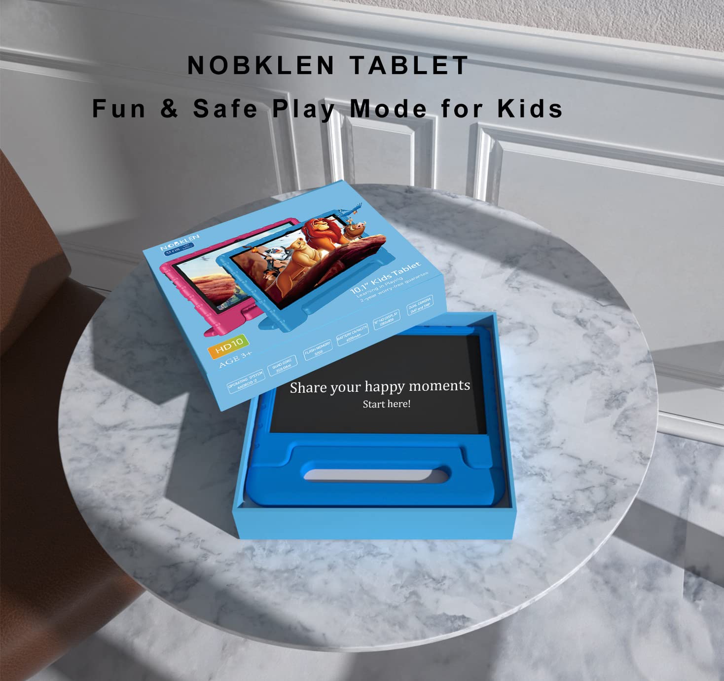 Foto 7 | Tableta Para Niños Nobklen Android 13 De 10 Pulgadas, 4 Gb De Ram, 64 Gb De Rom - Venta Internacional.
