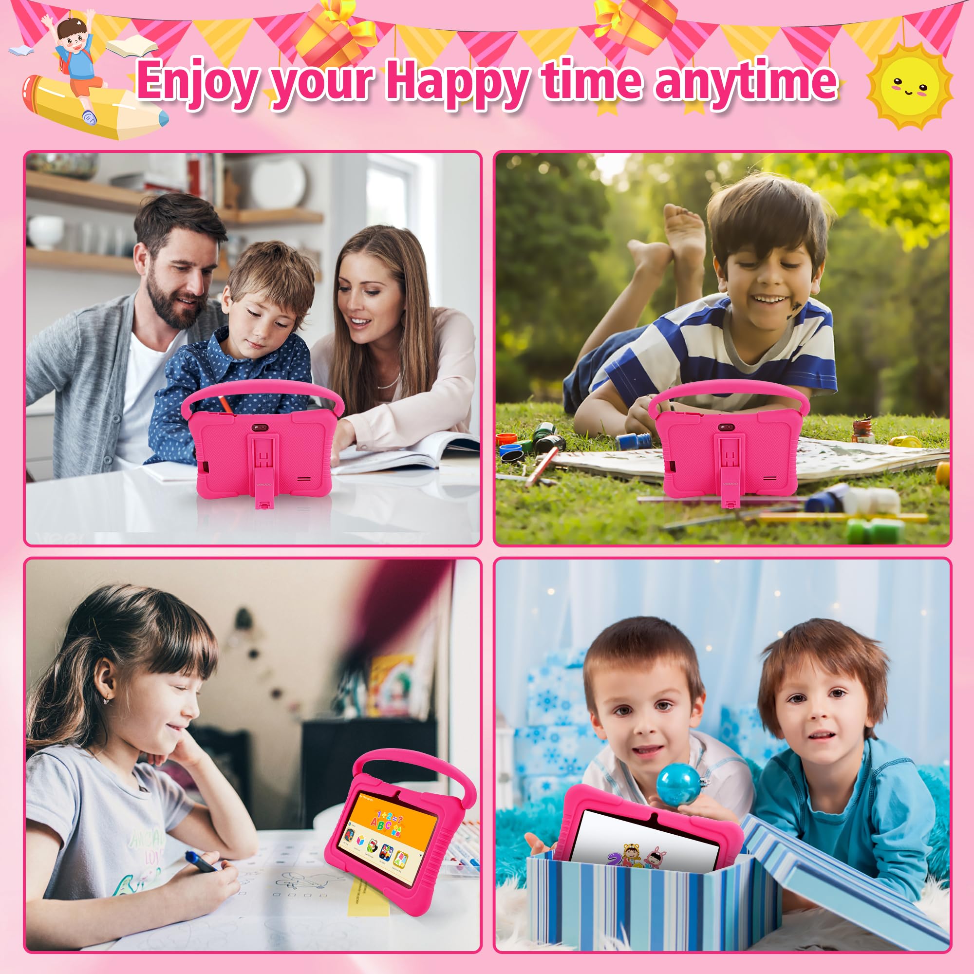 Foto 7 | Tableta Infantil Veidoo V88 De 7 Pulgadas Con Android, 2 Gb De Ram Y 32 Gb De Rom - Venta Internacional.