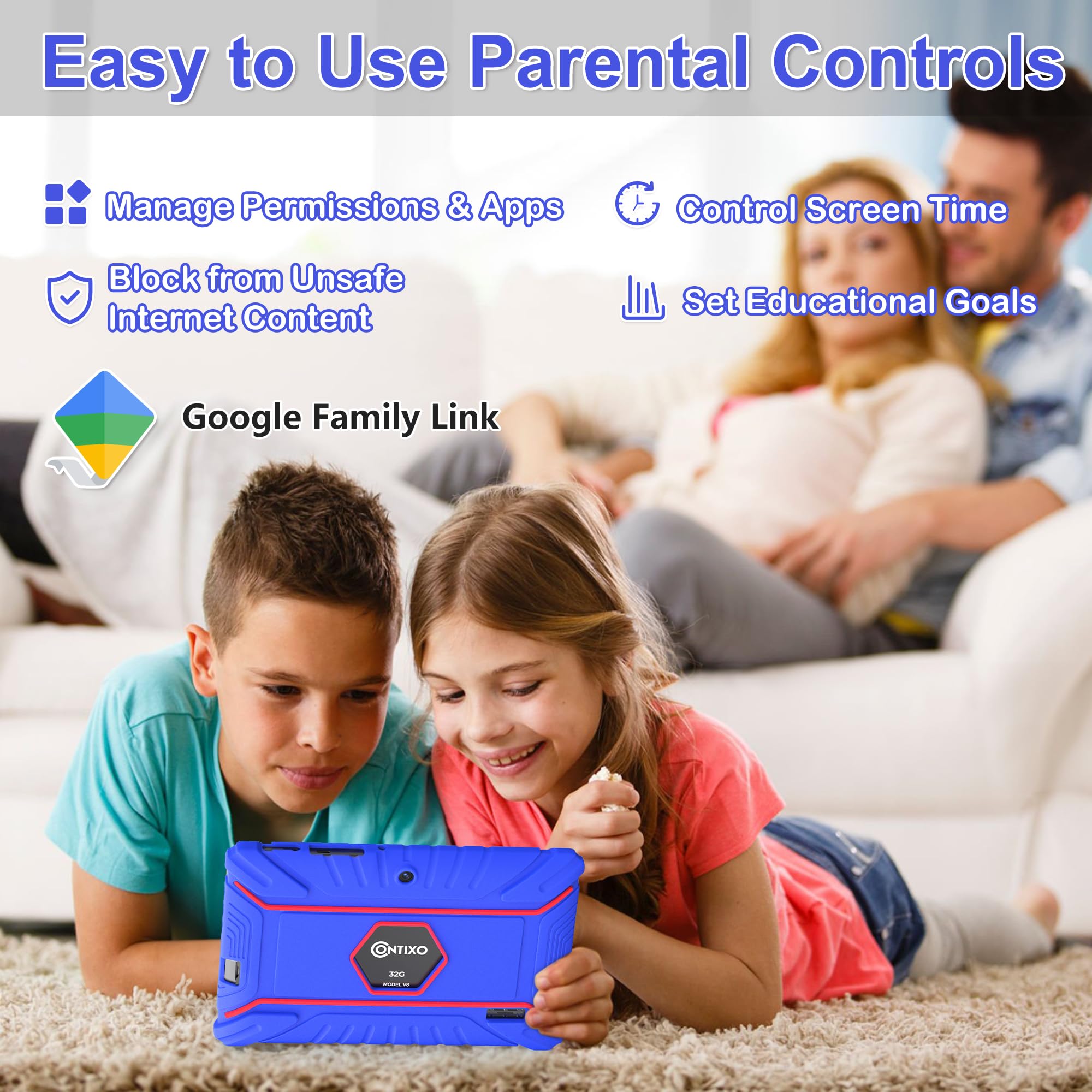 Foto 5 pulgar | Tablet Contixo V8-2 Para Niños, 7 Pulgadas, Android 11, 32 Gb, Con Auriculares - Venta Internacional.