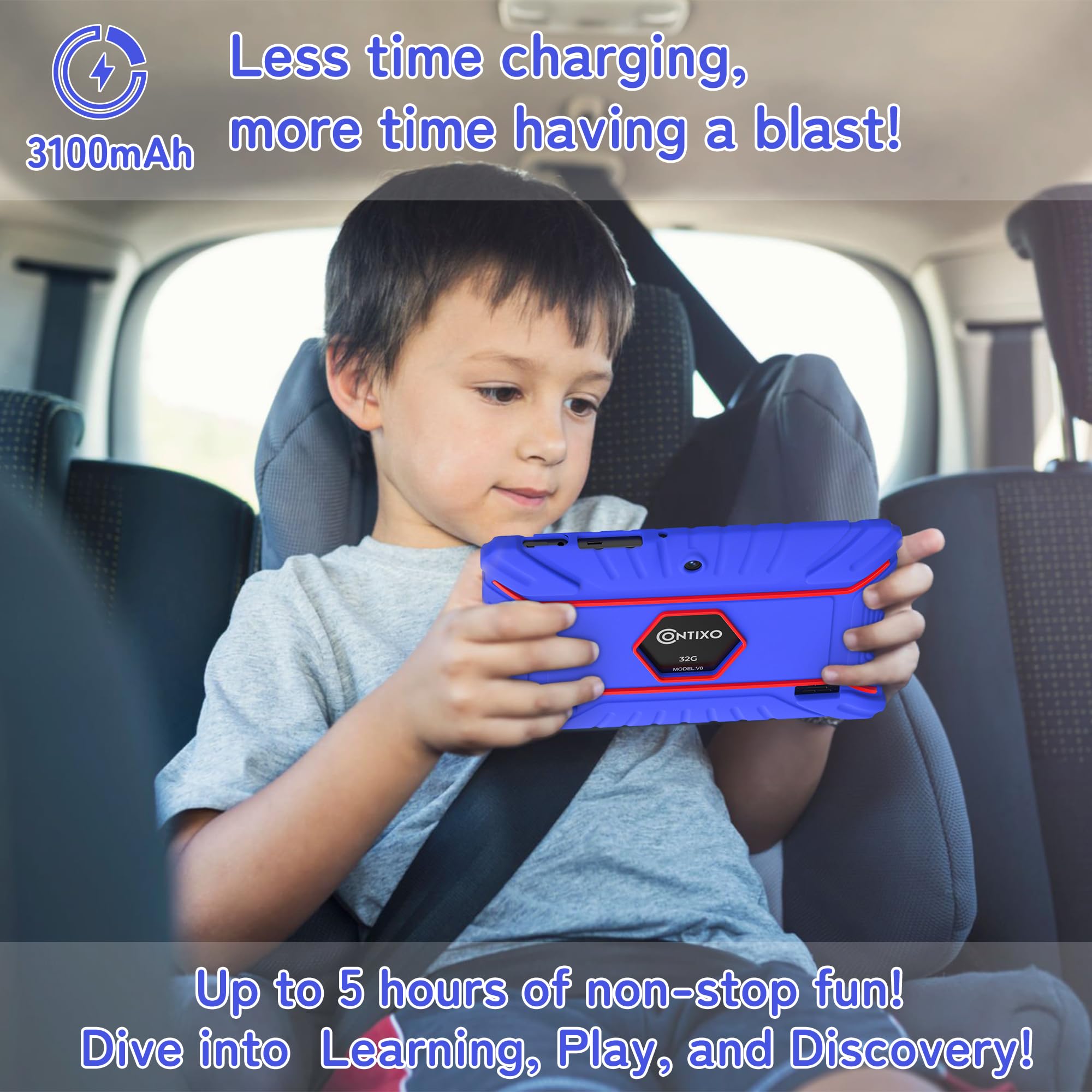 Foto 6 | Tablet Contixo V8-2 Para Niños, 7 Pulgadas, Android 11, 32 Gb, Con Auriculares - Venta Internacional.