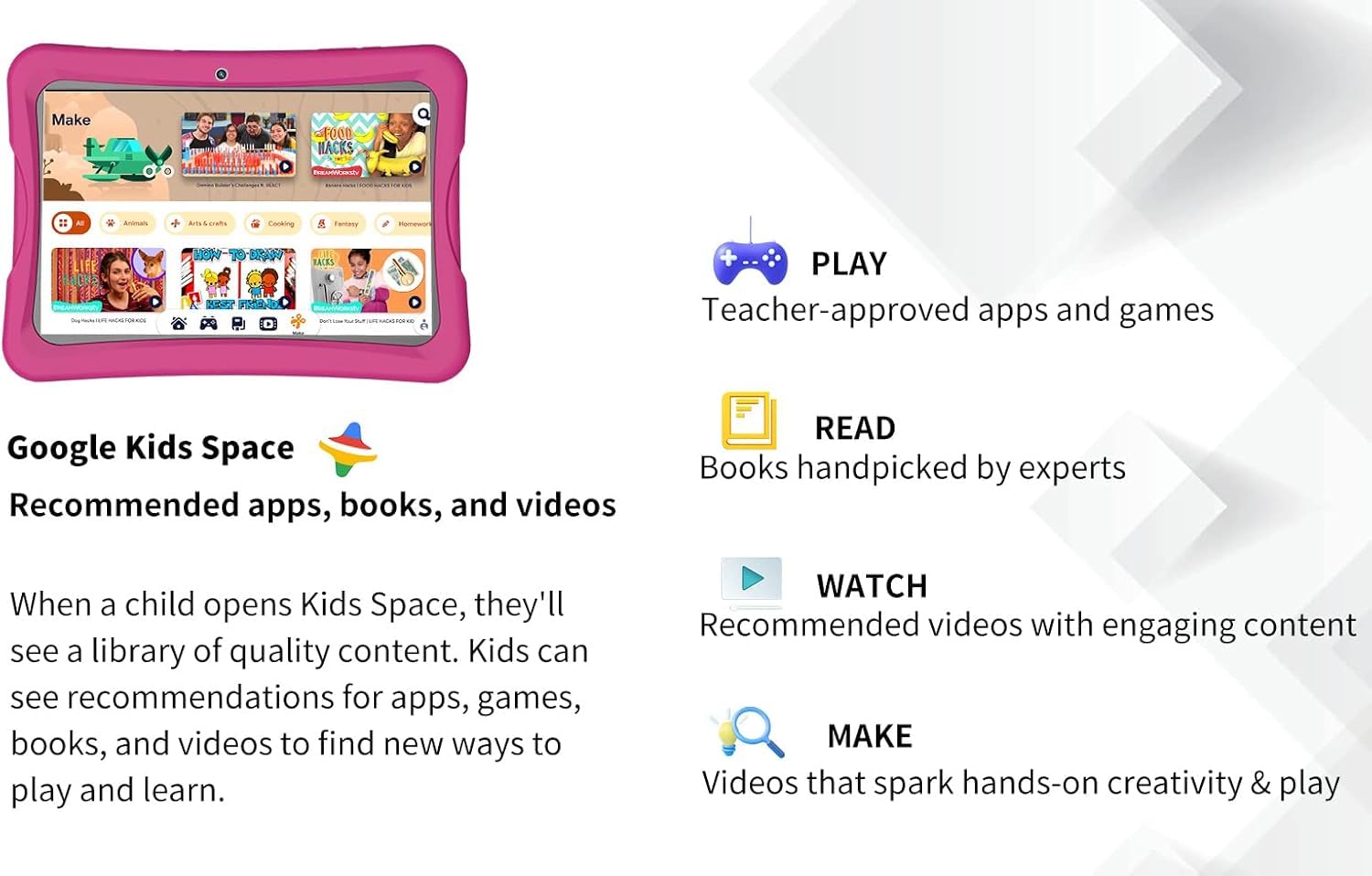 Foto 5 | Tableta Infantil Nobklen Android 13 De 10 Pulgadas, 4 Gb De Ram, 64 Gb, Wifi 6 - Venta Internacional.