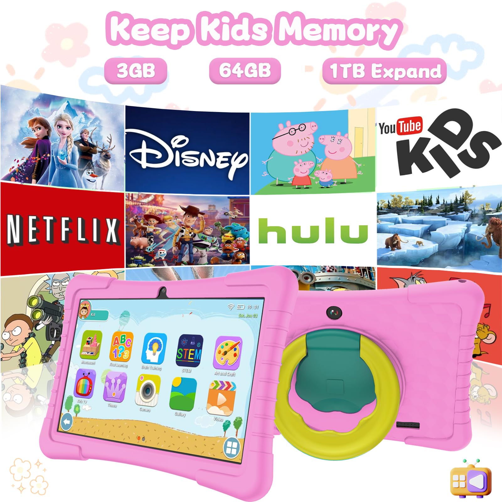 Foto 5 pulgar | Tableta Yobanse Kids De 10 Pulgadas Con Android 13, 3 Gb De Ram Y 64 Gb De Rom - Venta Internacional.