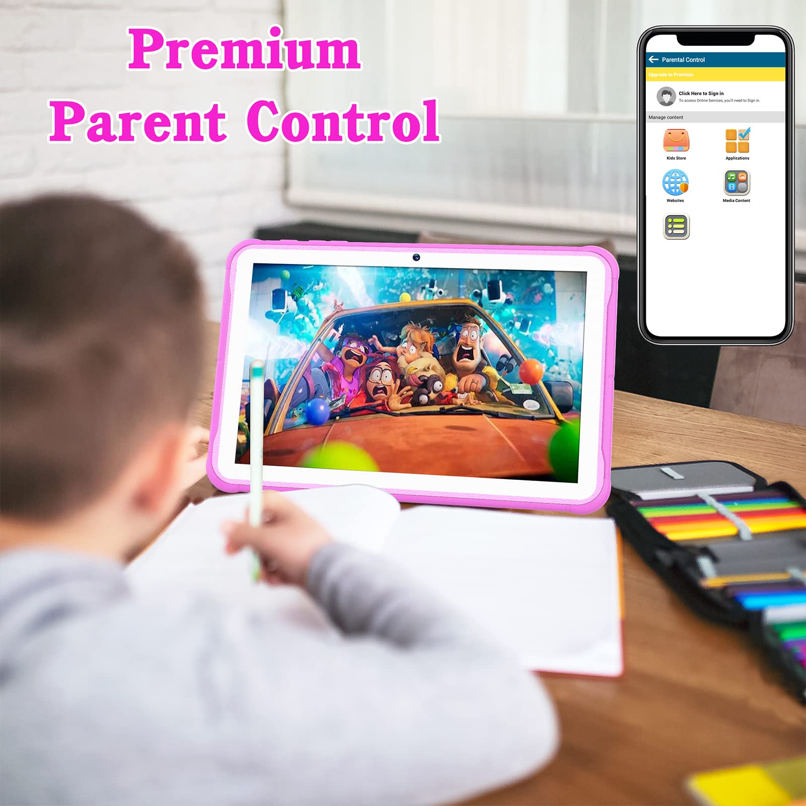 Foto 6 pulgar | Tableta Para Niños Okulaku K12 10.1'' Android 11 32gb Púrpura - Venta Internacional.