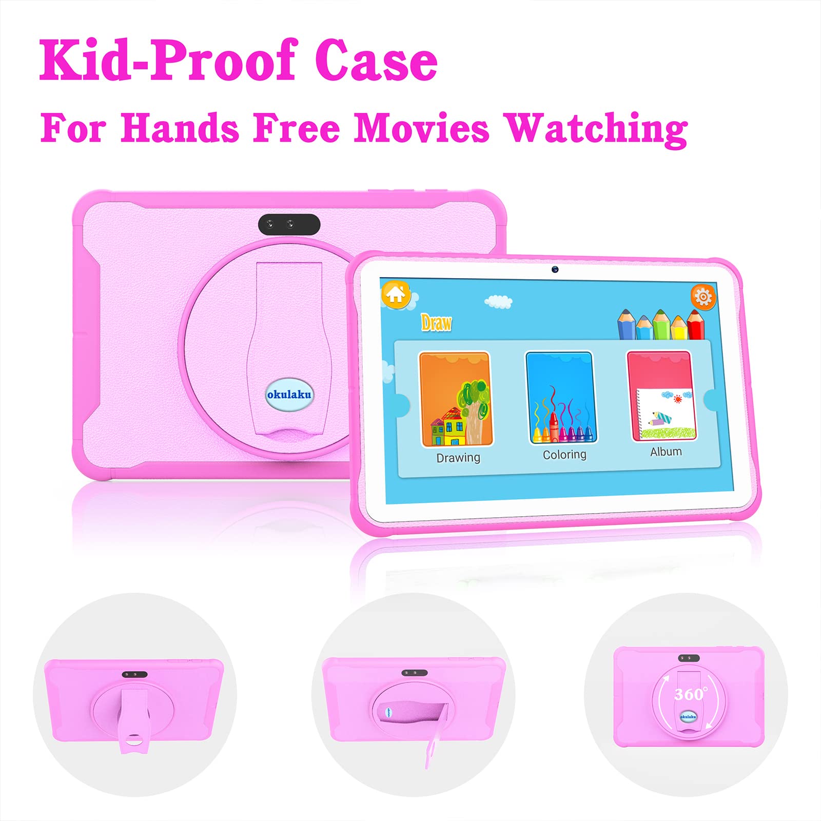 Foto 8 pulgar | Tableta Para Niños Okulaku K12 10.1'' Android 11 32gb Púrpura - Venta Internacional.