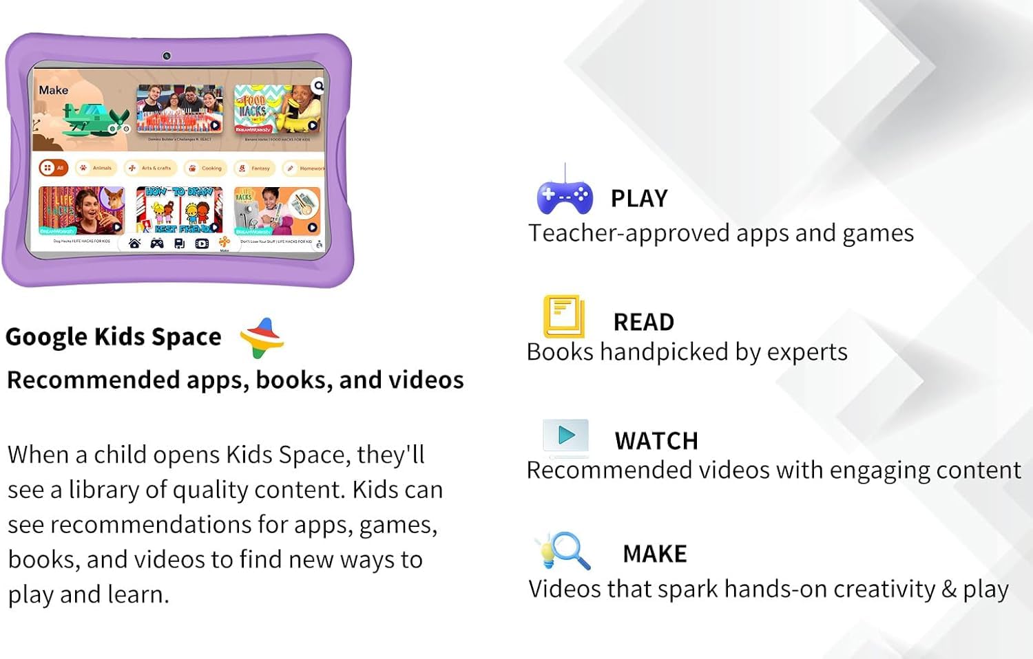Foto 5 | Tableta Infantil Nobklen Android 13 De 10 Pulgadas, 4 Gb De Ram, 64 Gb, Wifi 6 - Venta Internacional.