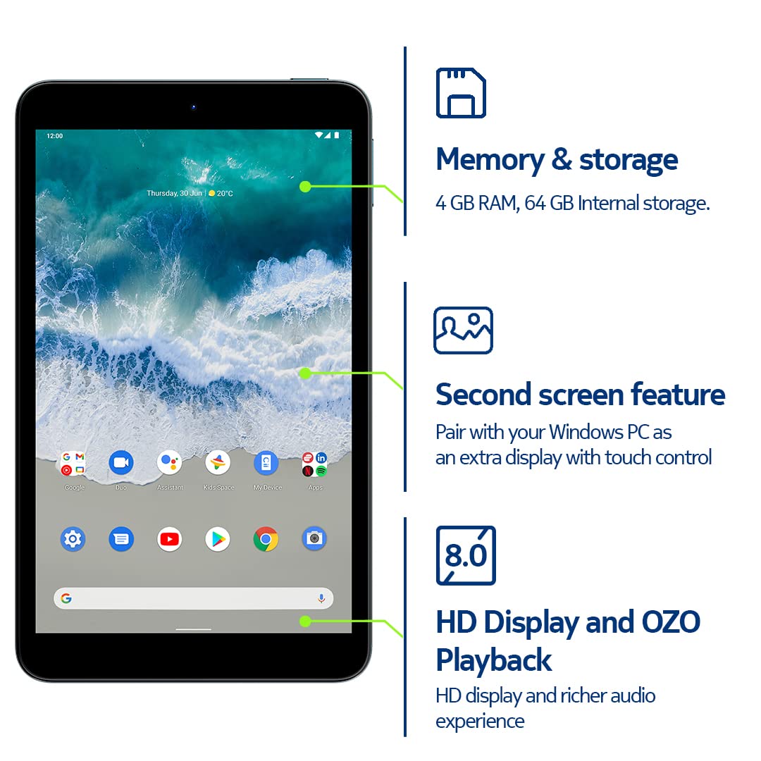 Foto 6 pulgar | Tablet Nokia T10 Android 12, 8 Gb De Ram, 64 Gb De Rom, 8 Mp, Color Azul Océano - Venta Internacional.