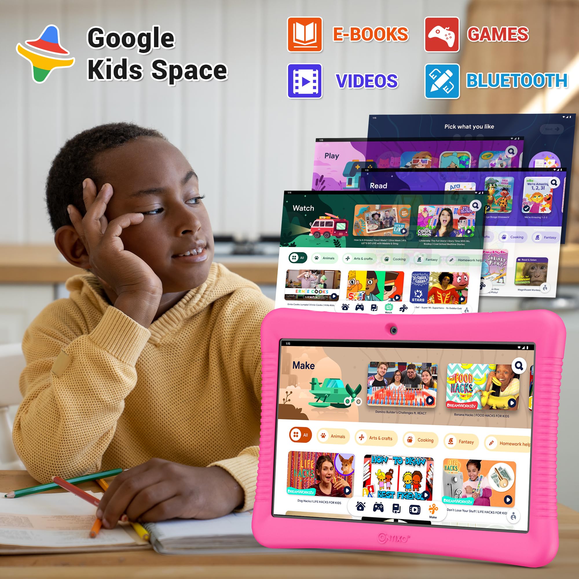 Foto 4 pulgar | Tablet Contixo K102 10 Android 32 Gb Para Niños Con Más De 80 Libros De Disney - Venta Internacional.