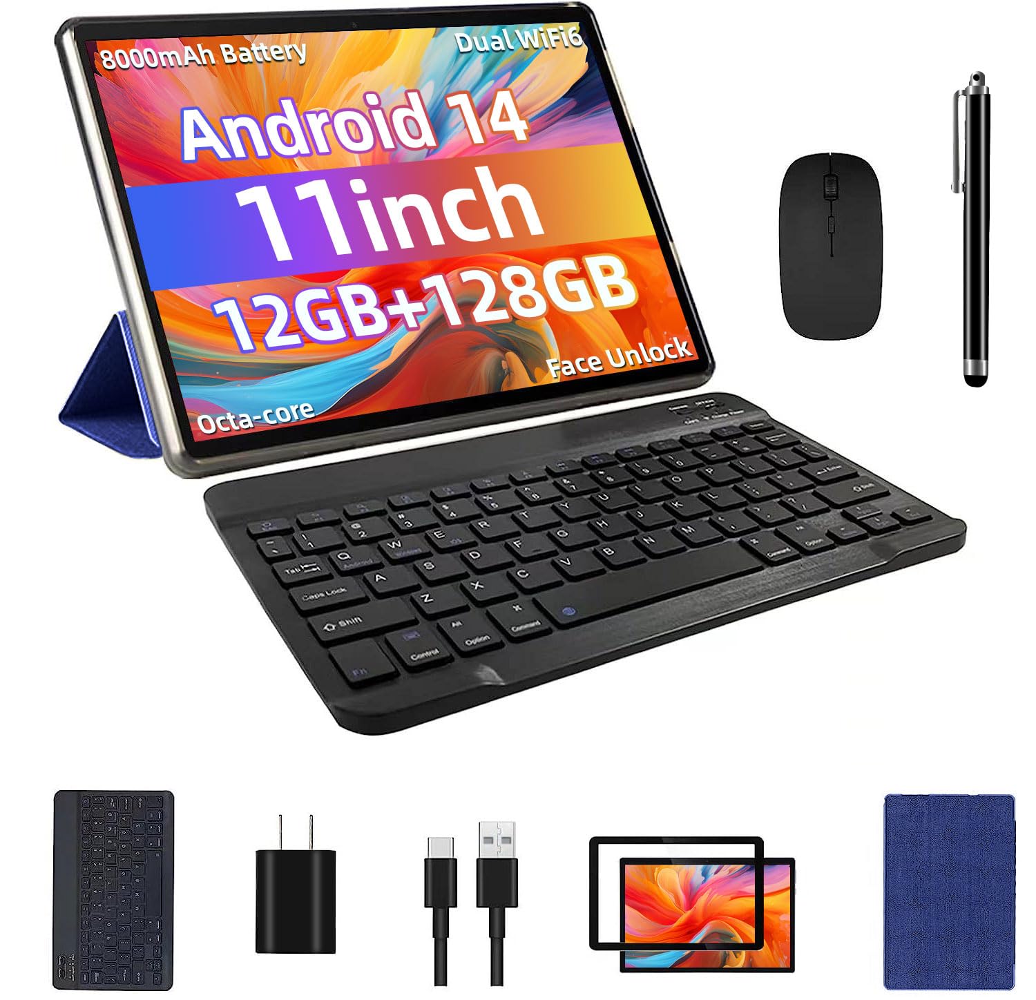 Tableta Colorroom Android 14 11 Pulgadas 12 Gb+128 Gb+1 Tb Wifi6 Bt5.0 - Venta Internacional.