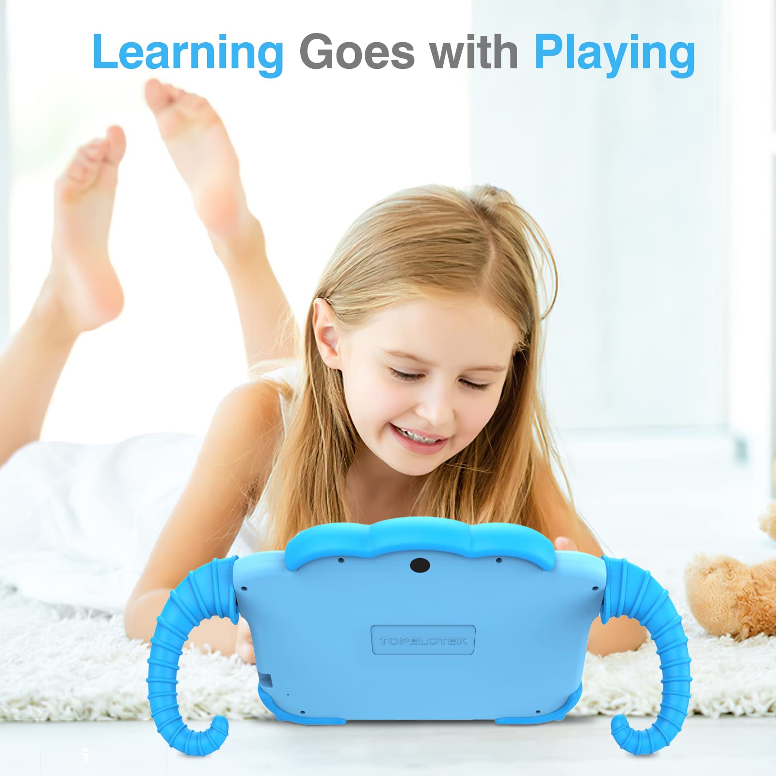 Foto 3 pulgar | Tablet Topelotek Kids De 7 Pulgadas Y 32 Gb Wifi Con Control Parental, Azul - Venta Internacional.